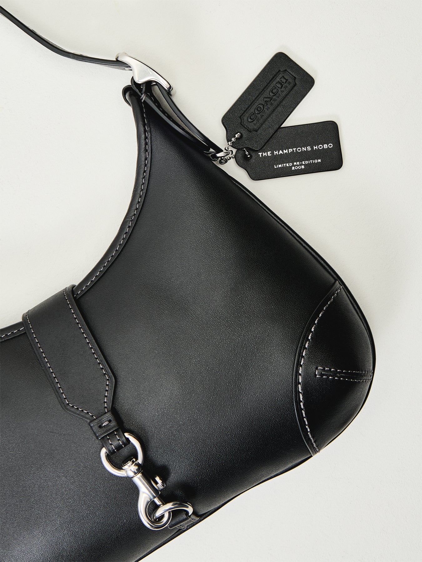 The Coach Originals Hamptons Leather Hobo Black