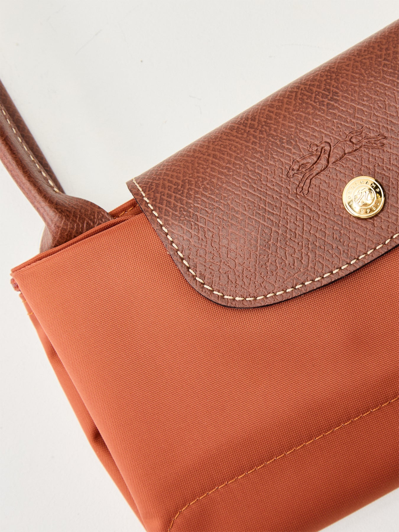 Le Pliage Original Large Tote Bag Brick Recycled Canvas