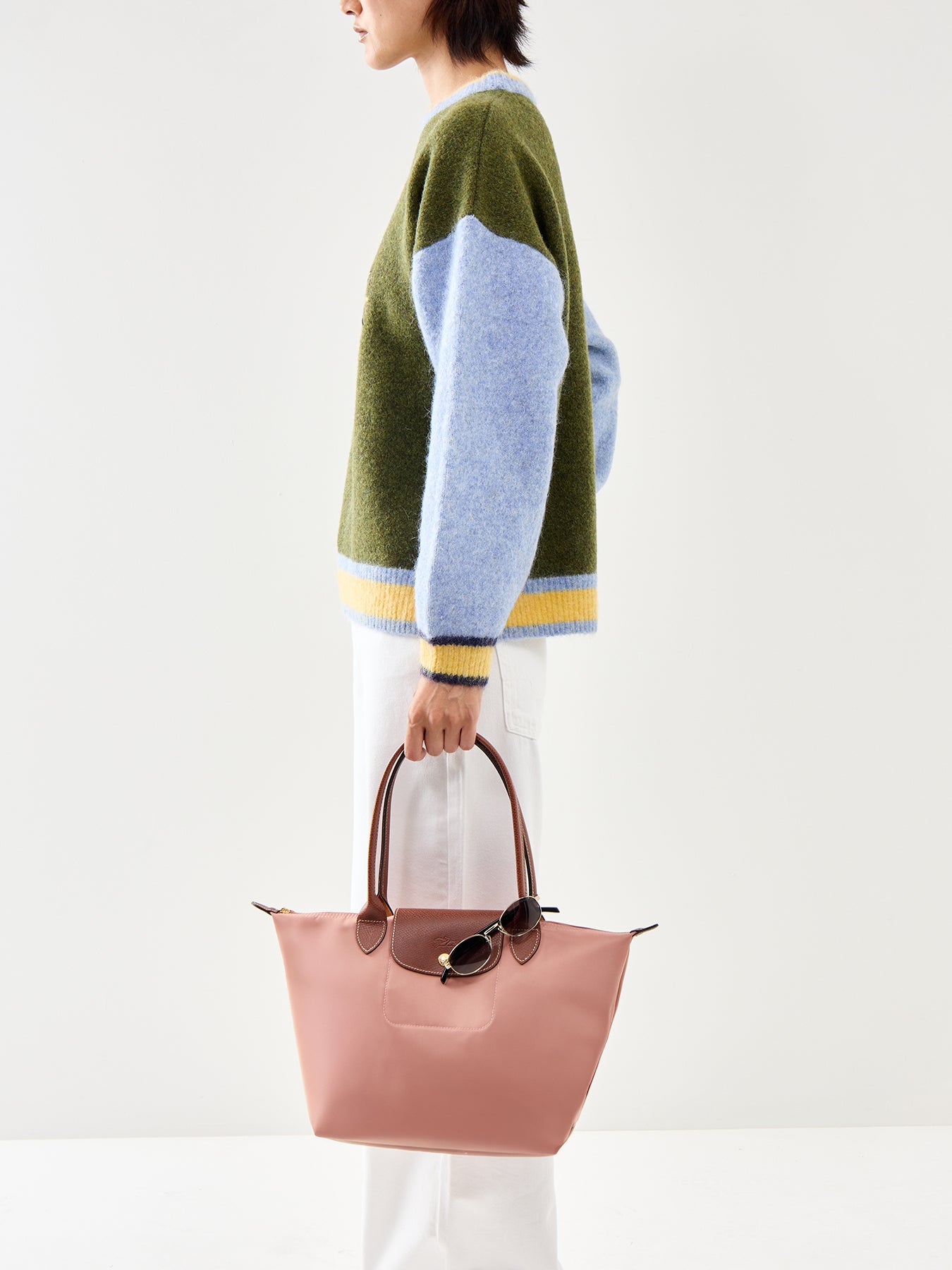 Le Pliage Original Tote Medium Bag Pink Tea