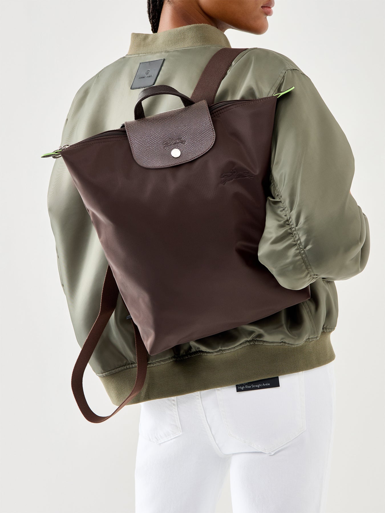 Le Pliage Green Medium Backpack Brown – Fenwick