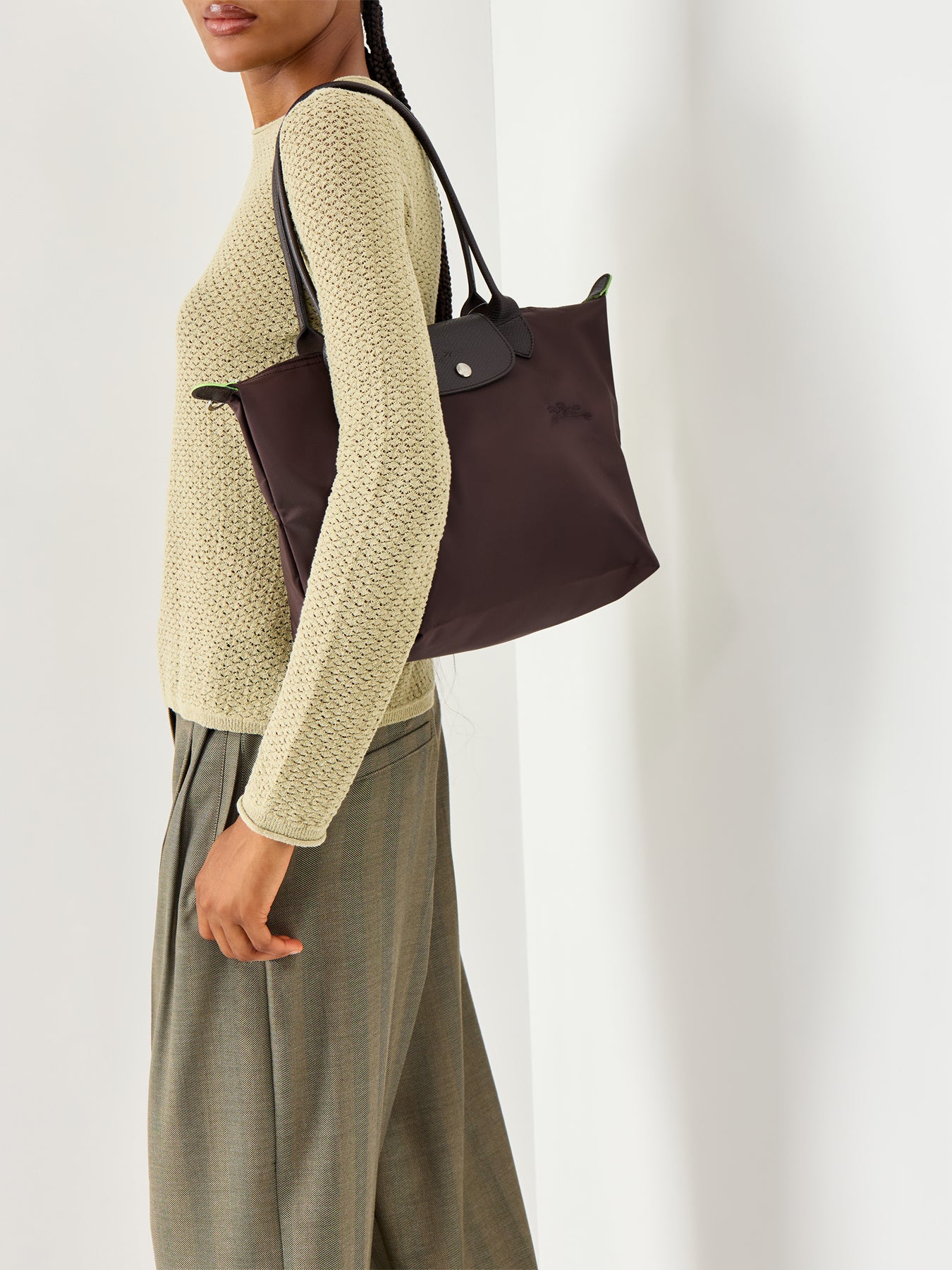 Le Pliage Large Tote Bag Chocolate