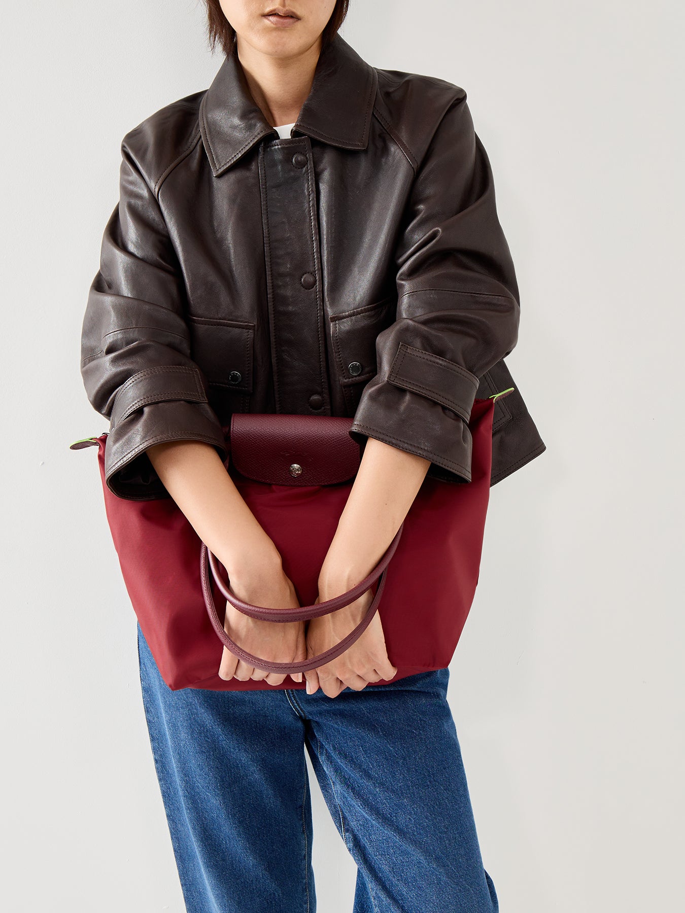 Le Pliage Large Tote Bag Pomegranate