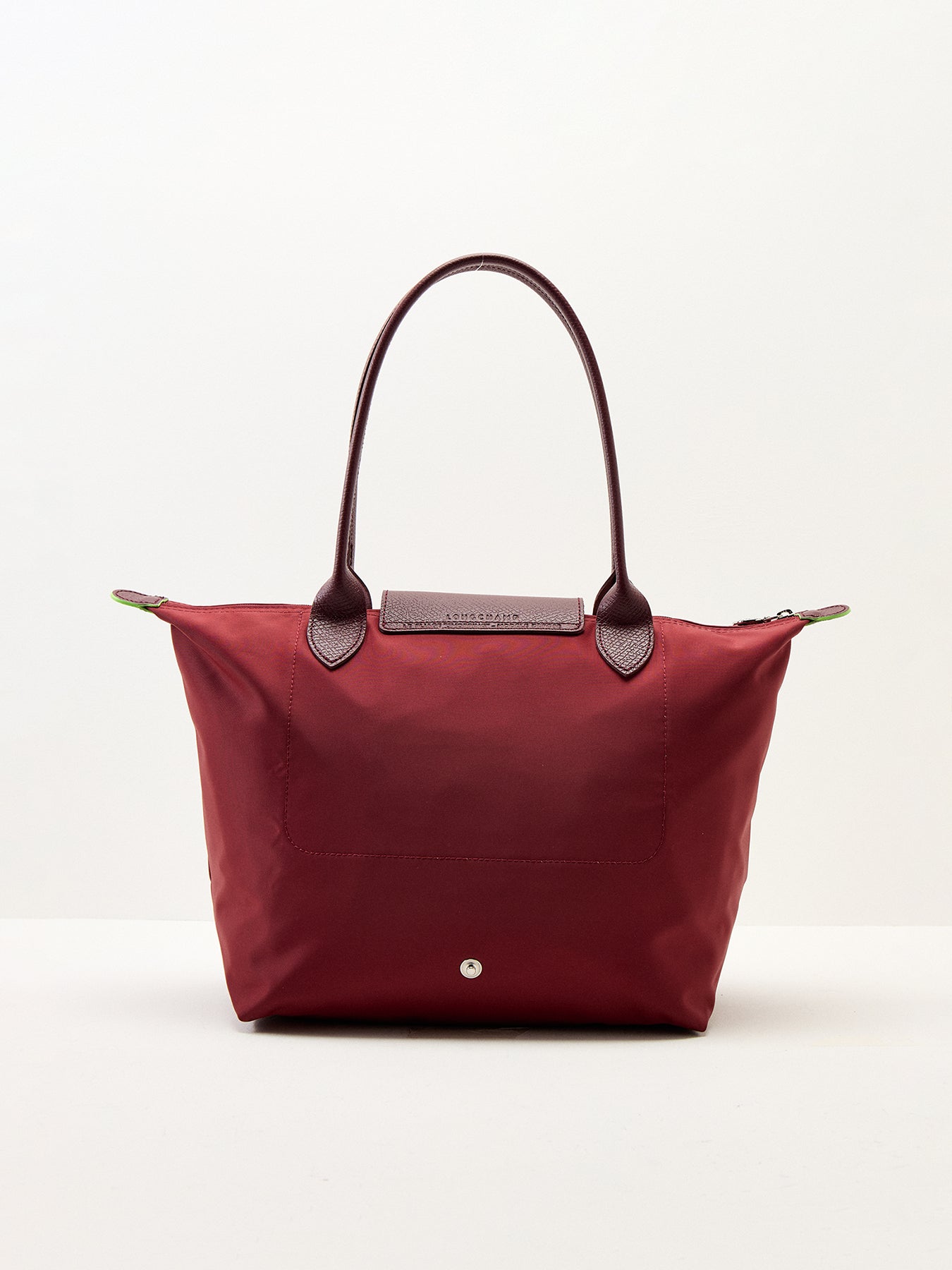 Le Pliage Green Medium Tote Bag Pomegranate Recycled