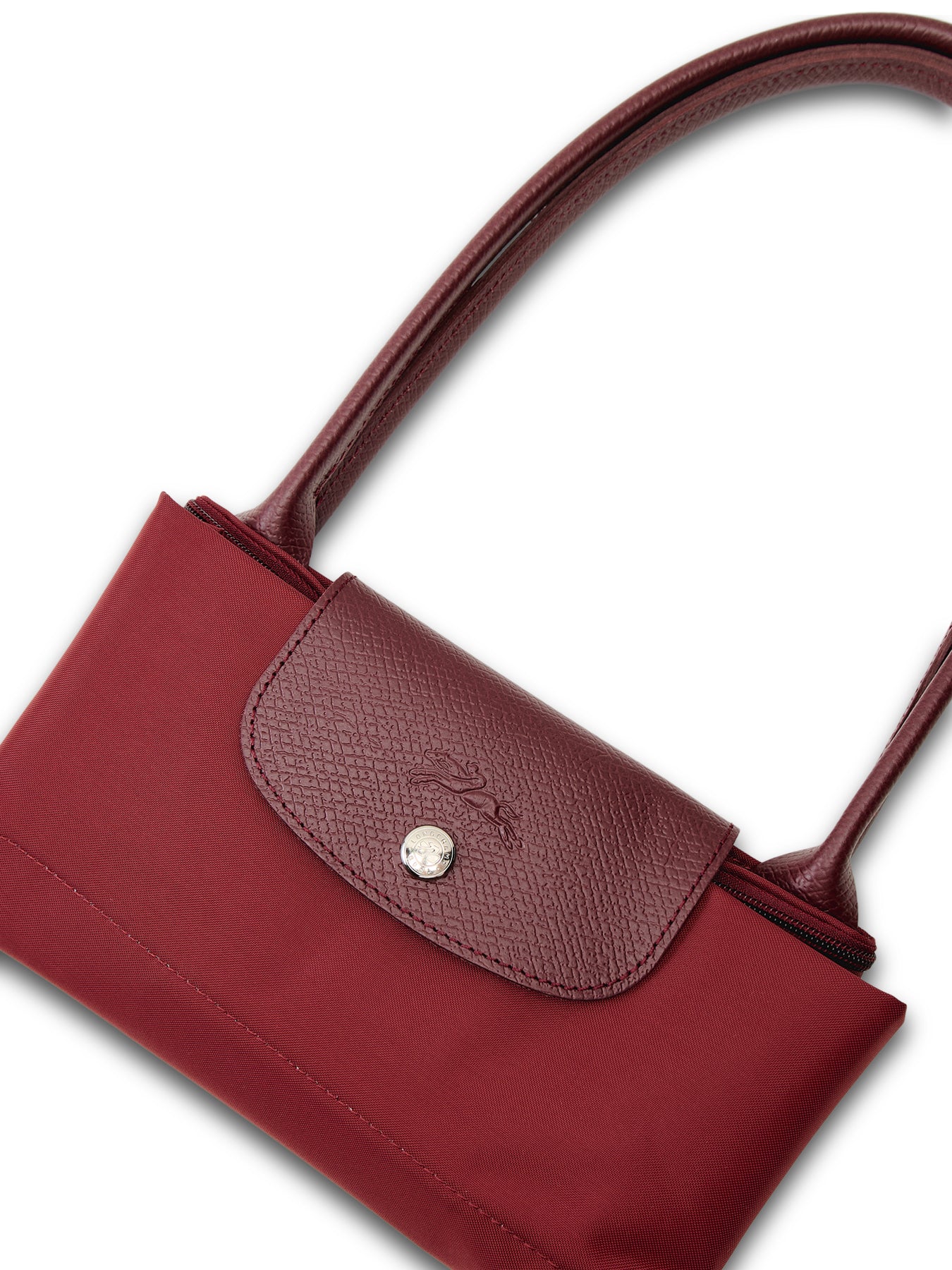 Le Pliage Green Medium Tote Bag Pomegranate Recycled