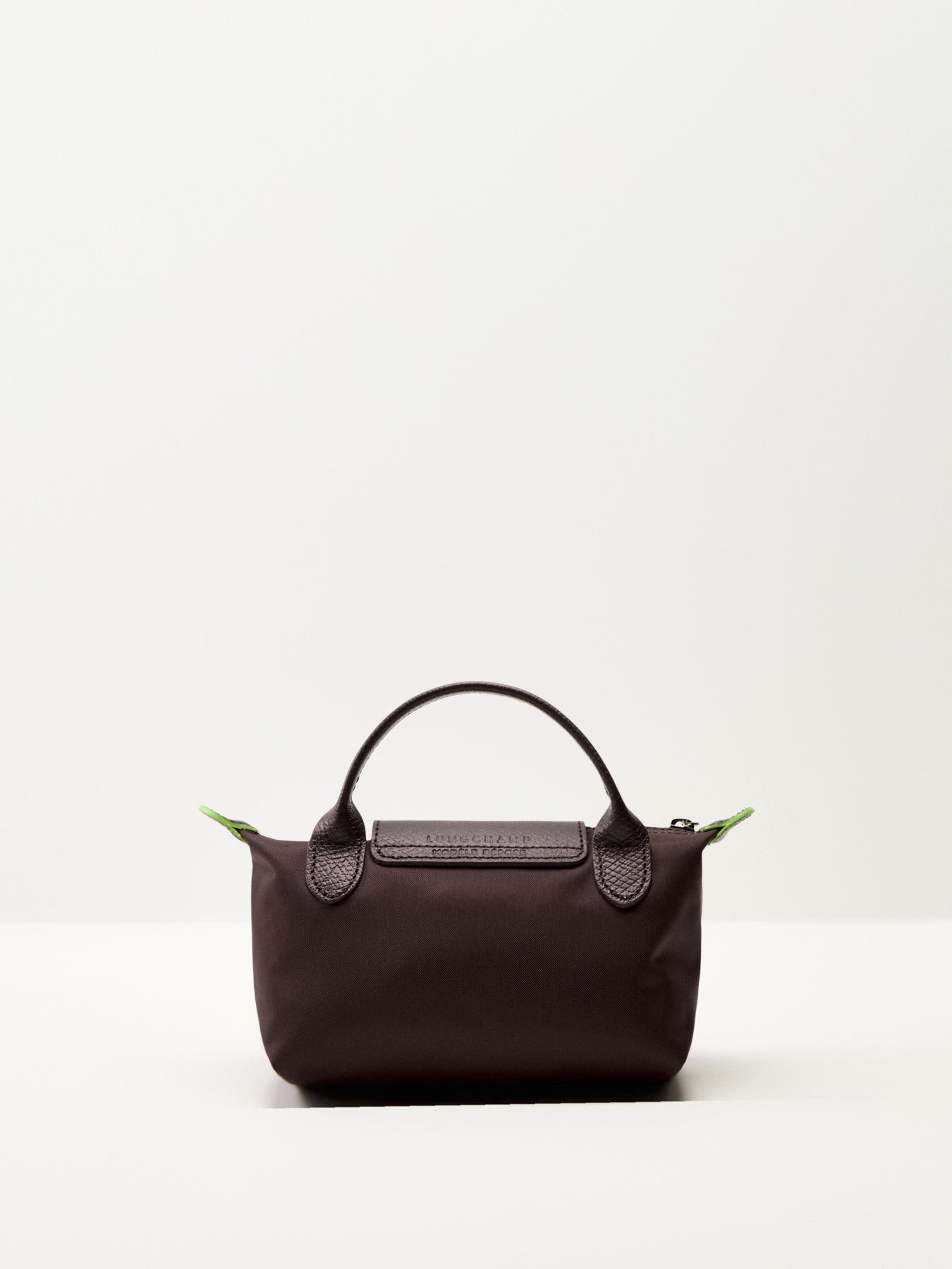 Le Pliage Green Pouch With Handle Terra Recycled Canvas