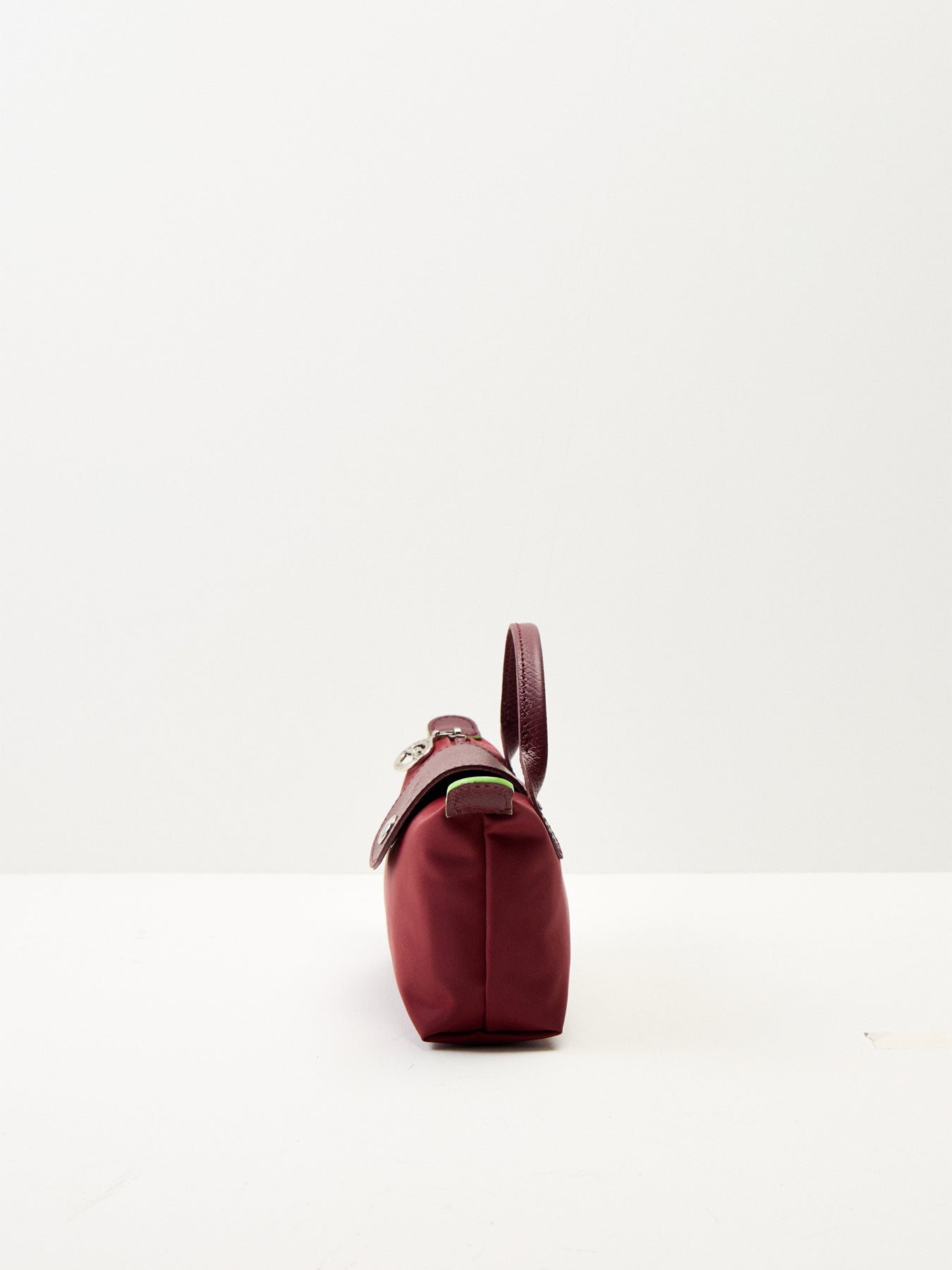 Le Pliage Green Pouch Pomegranate Recycled Canvas