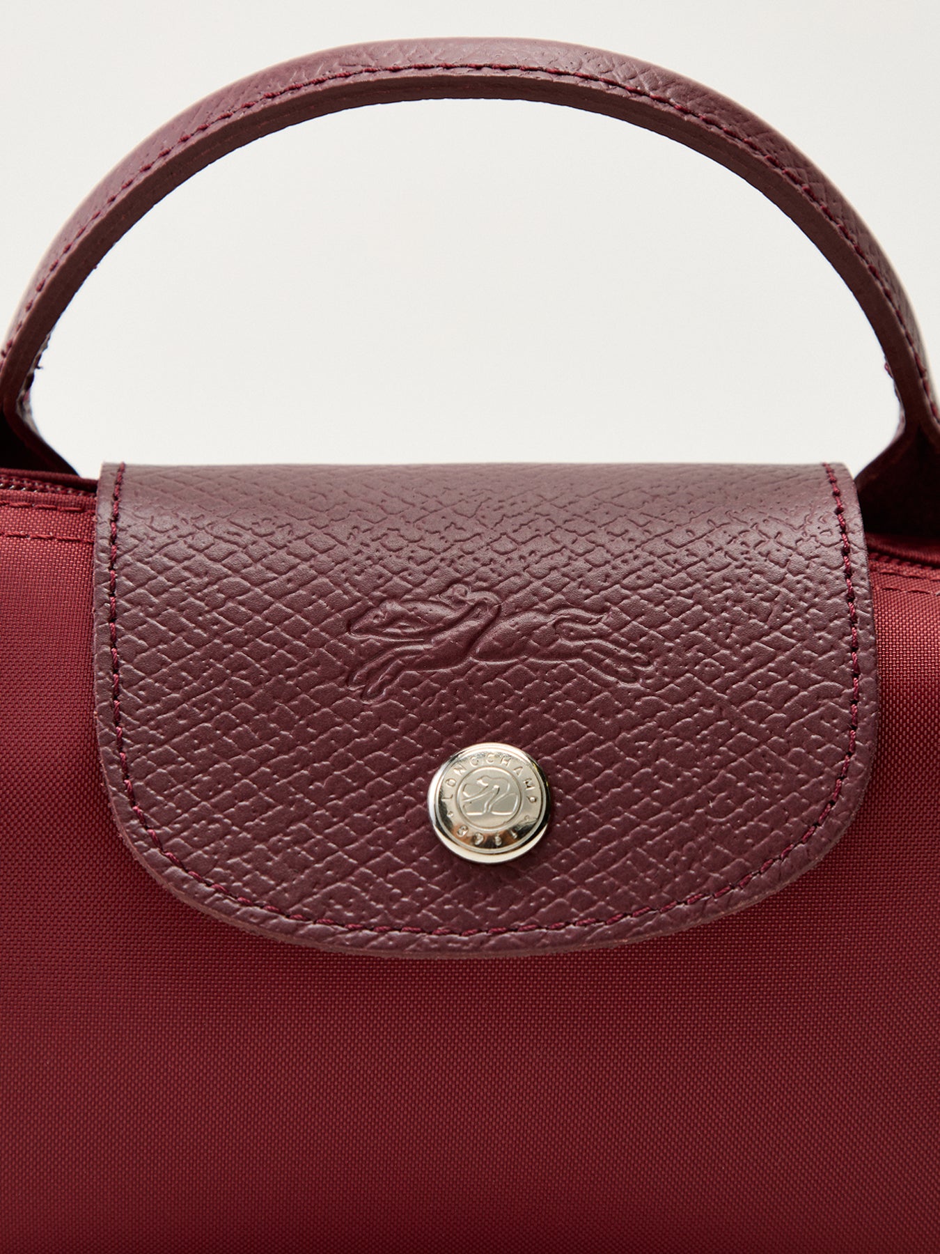 Le Pliage Green Pouch Pomegranate Recycled Canvas