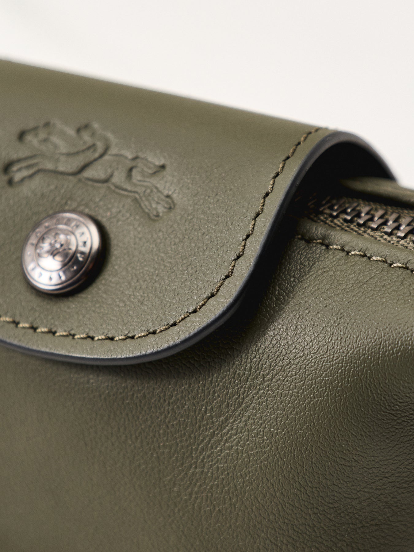 Le Pliage Xtra Leather Coin Purse Fir