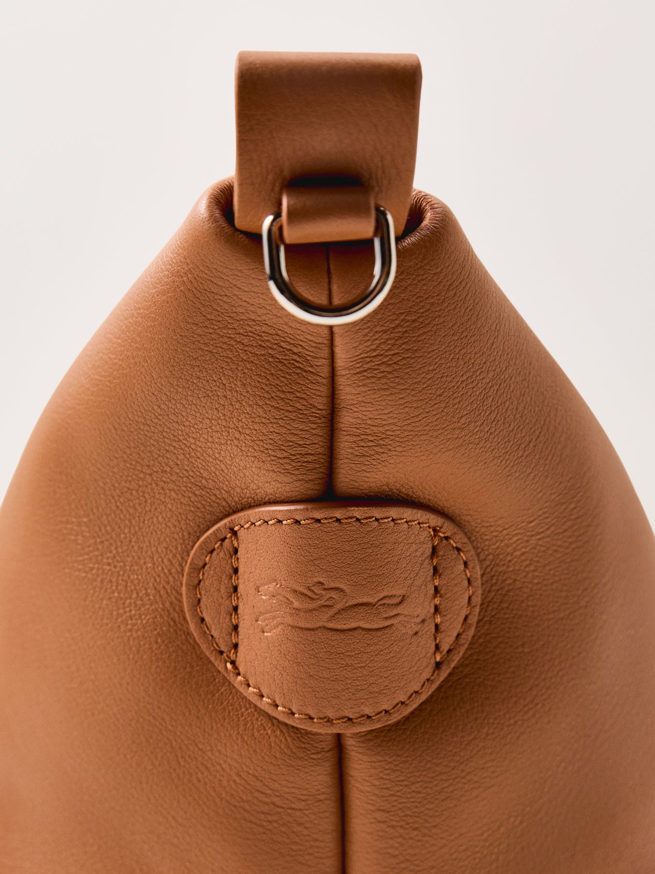 Le Slouchy Small Leather Crossbody Bag Cashew