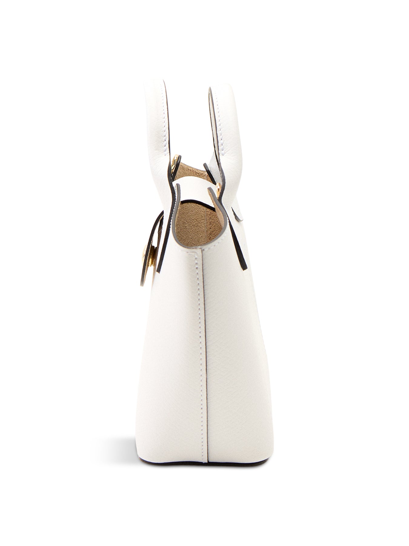 Epure Extra Small Leather Tote Bag White