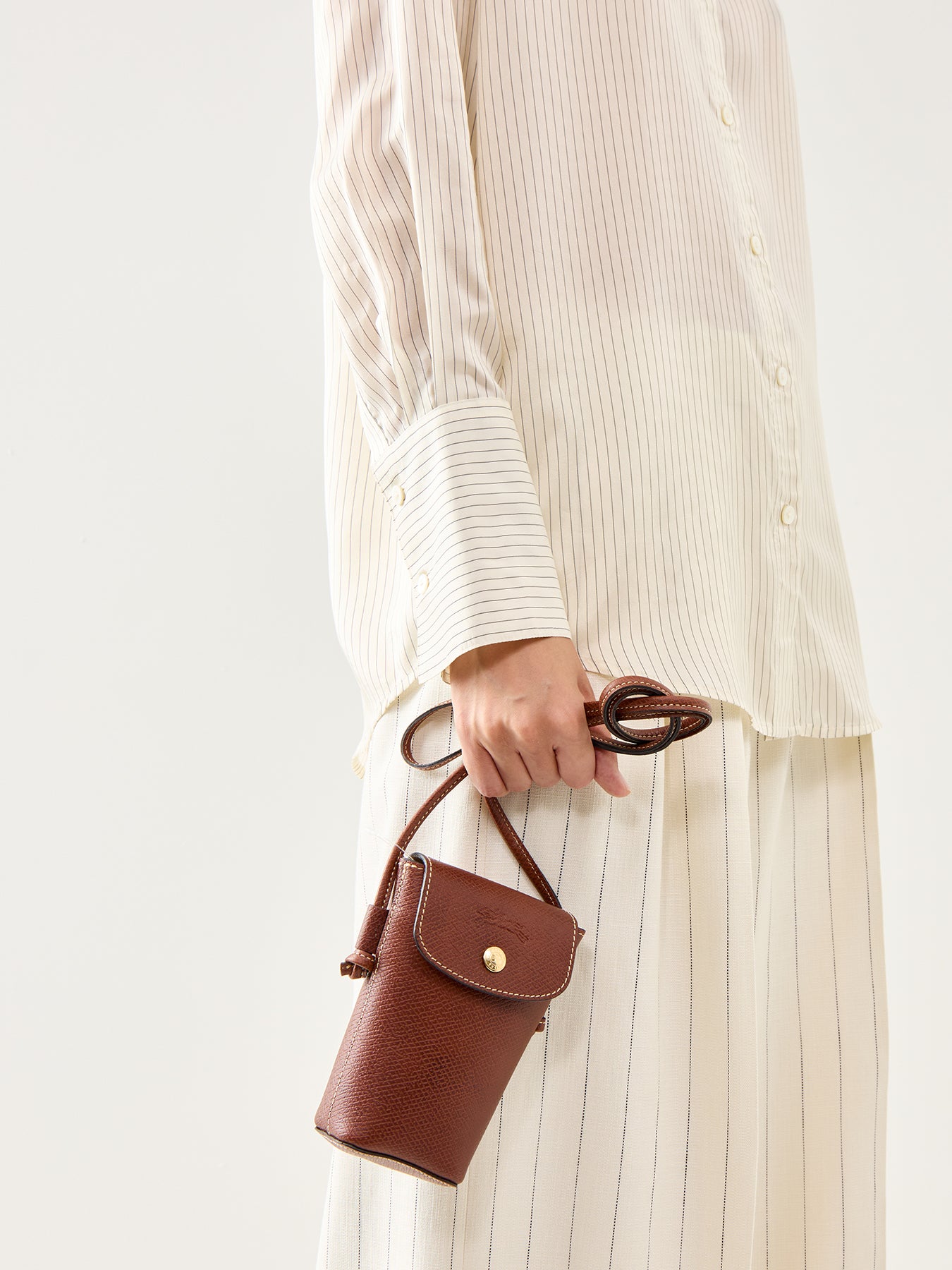 Epure Phone Case With Leather Lace Brown