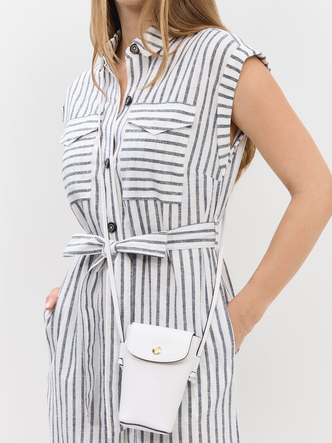 Epure Phone Case With Leather Lace White