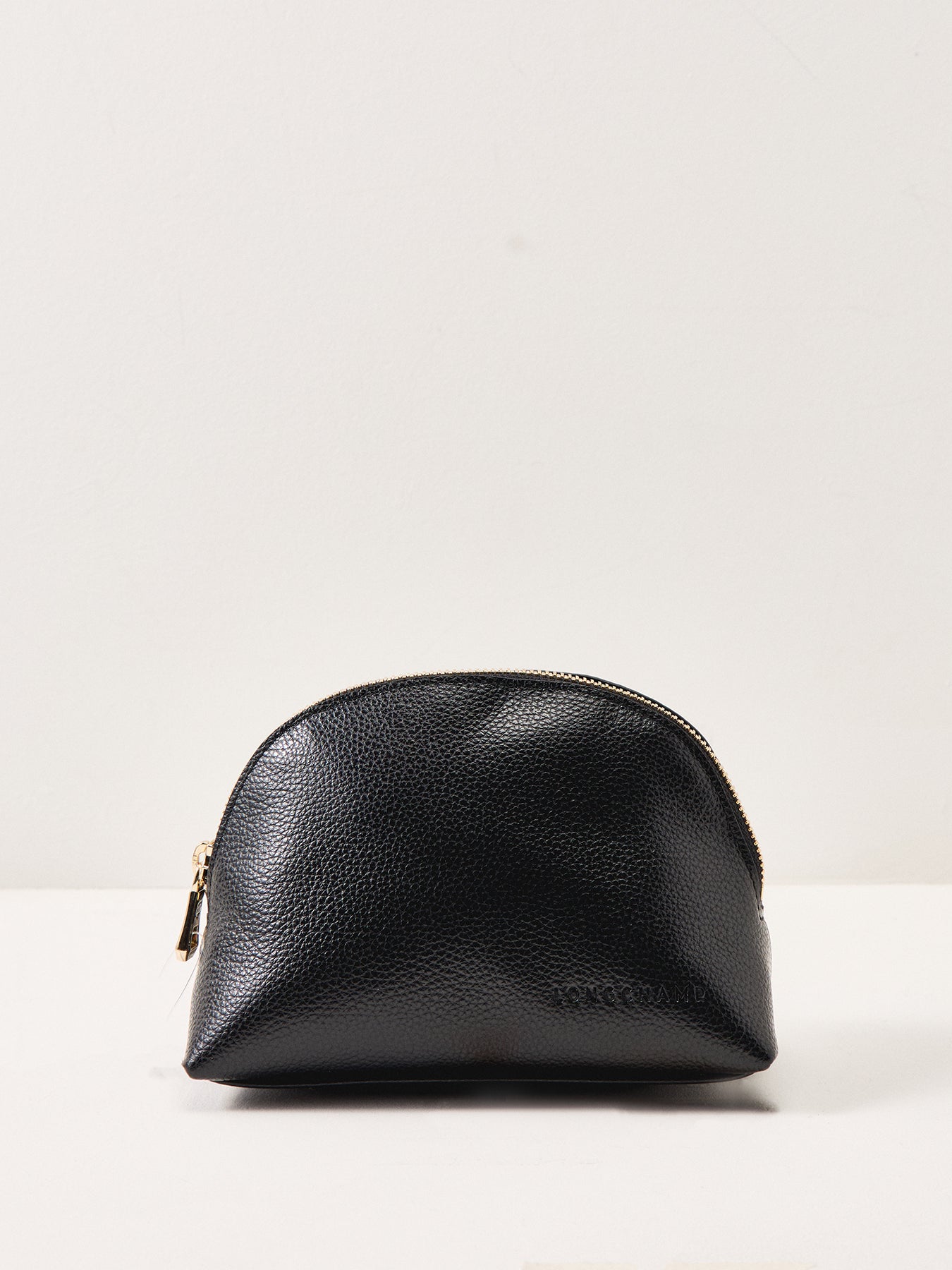 Le Foulonné Leather Pouch Black