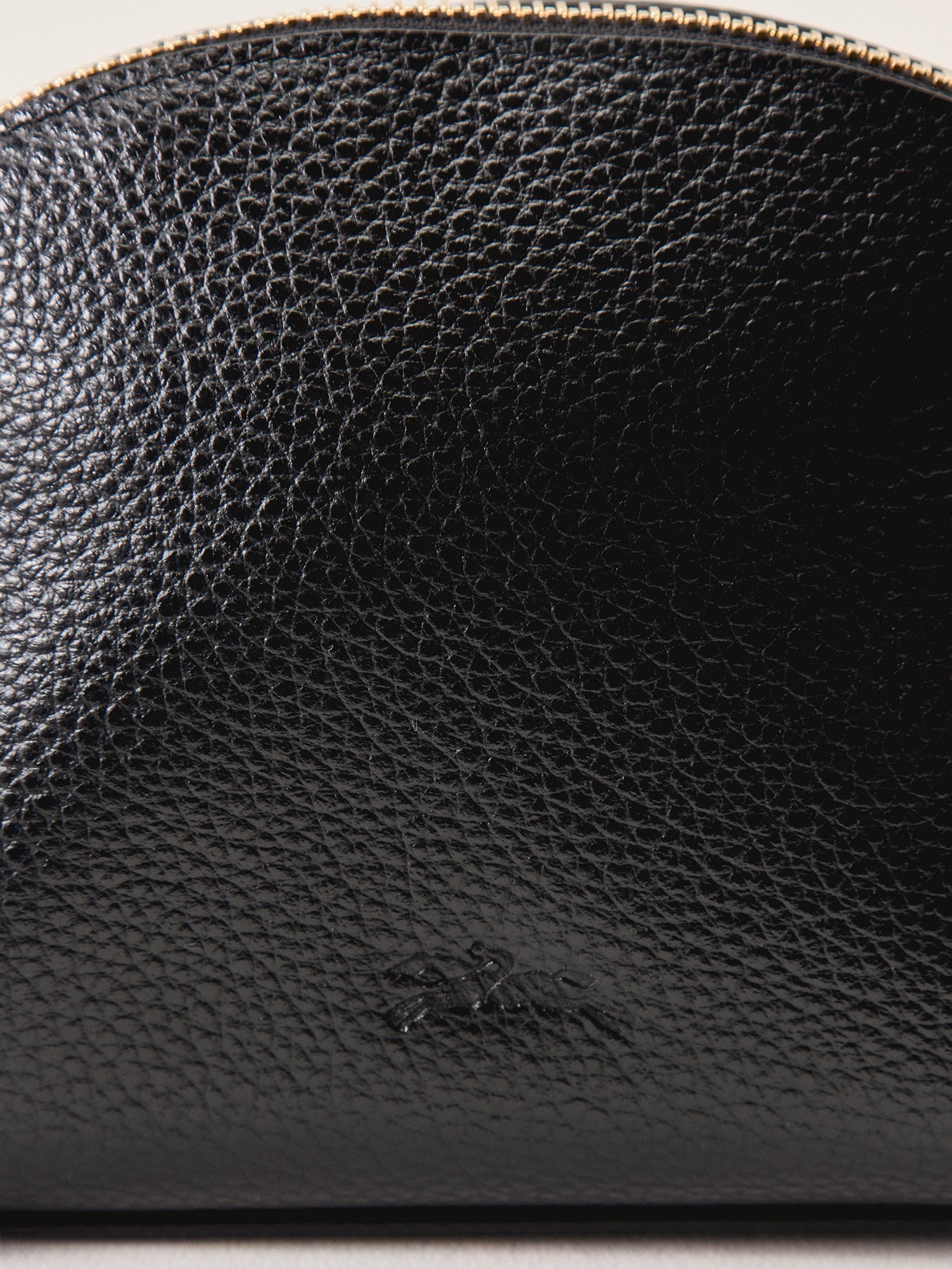 Le Foulonné Leather Pouch Black