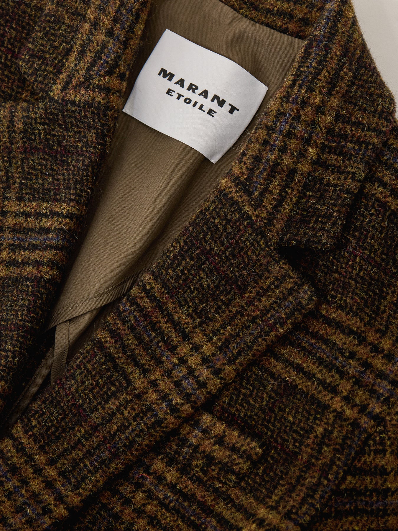 Gesina Checked Blazer Khaki