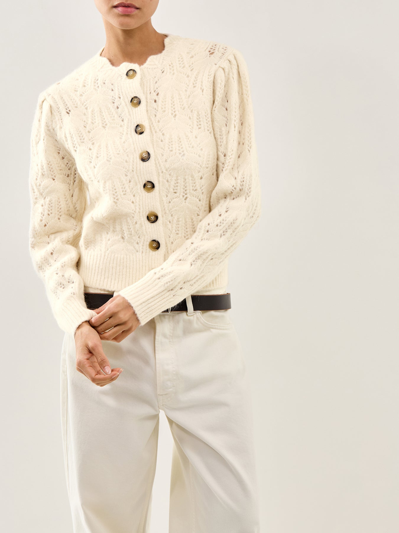 Maxine Cardigan Ecru