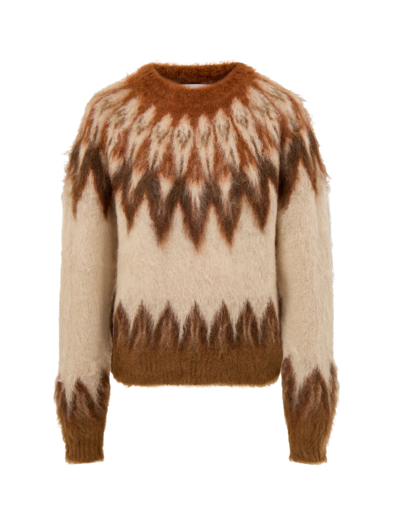 Natania Fair Isle Knit Rust