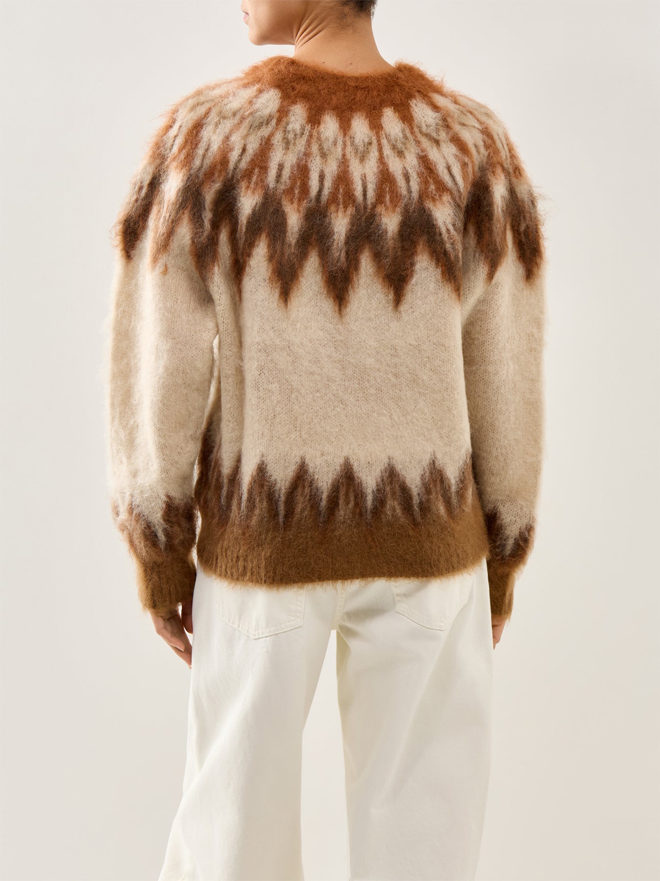 Natania Fair Isle Knit Rust