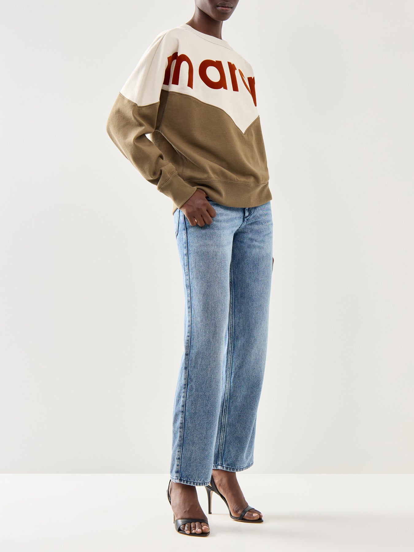 Houston-Gz Jersey Crewneck Logo Colour Block Sweatshirt