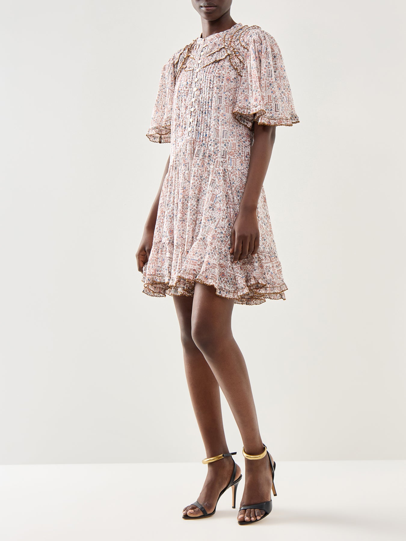 Celyana-Ga Filly Short Sleeve Mini Dress