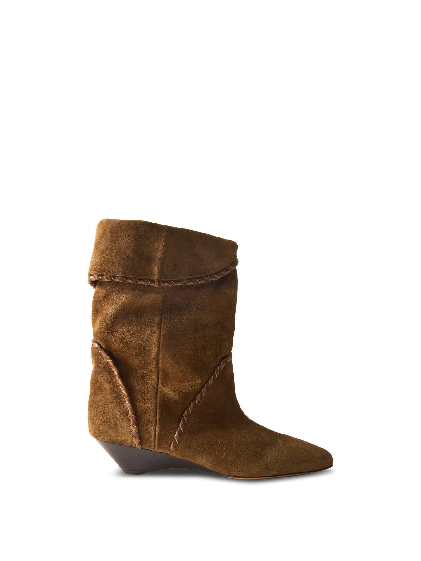 Edoa Suede Stitch Boot Bronze