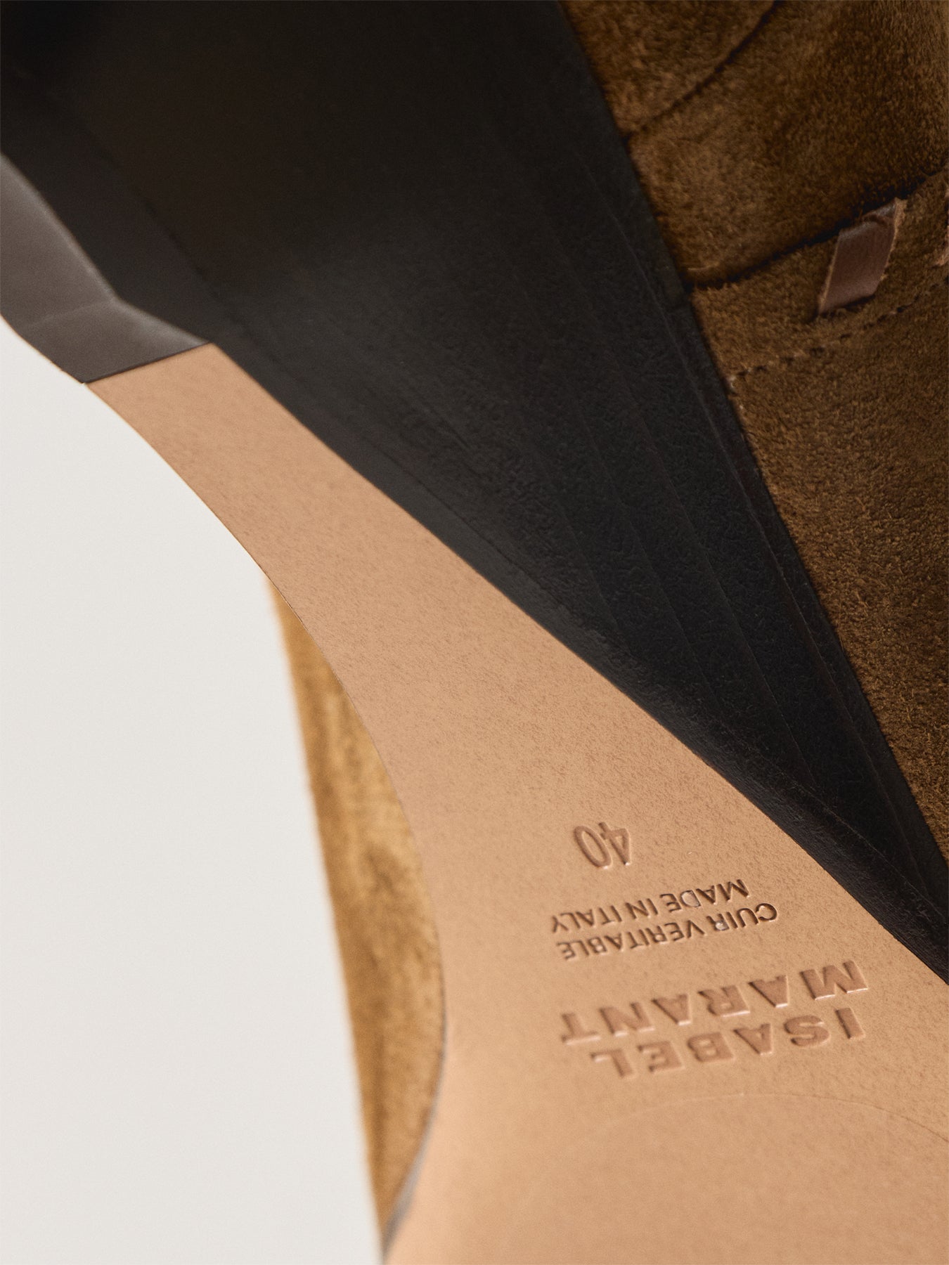 Edoa Suede Stitch Boot Bronze