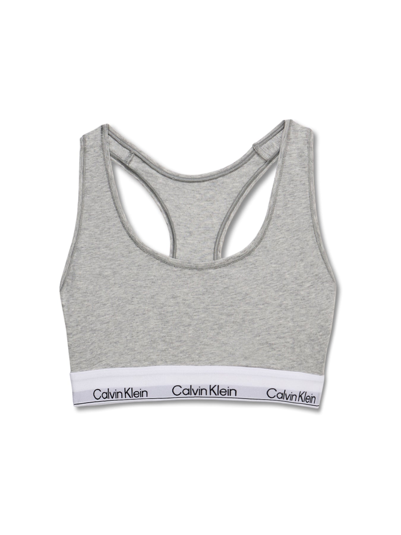 Icon Cotton Unlined Bralette Grey Heather