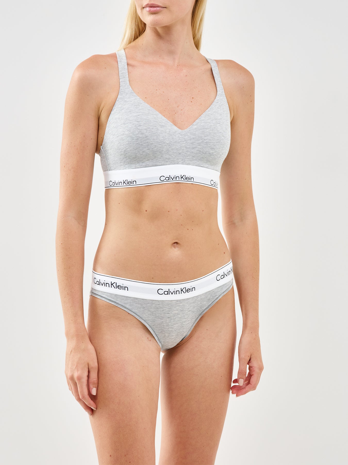Modern Cotton Lift Bralette Grey Heather