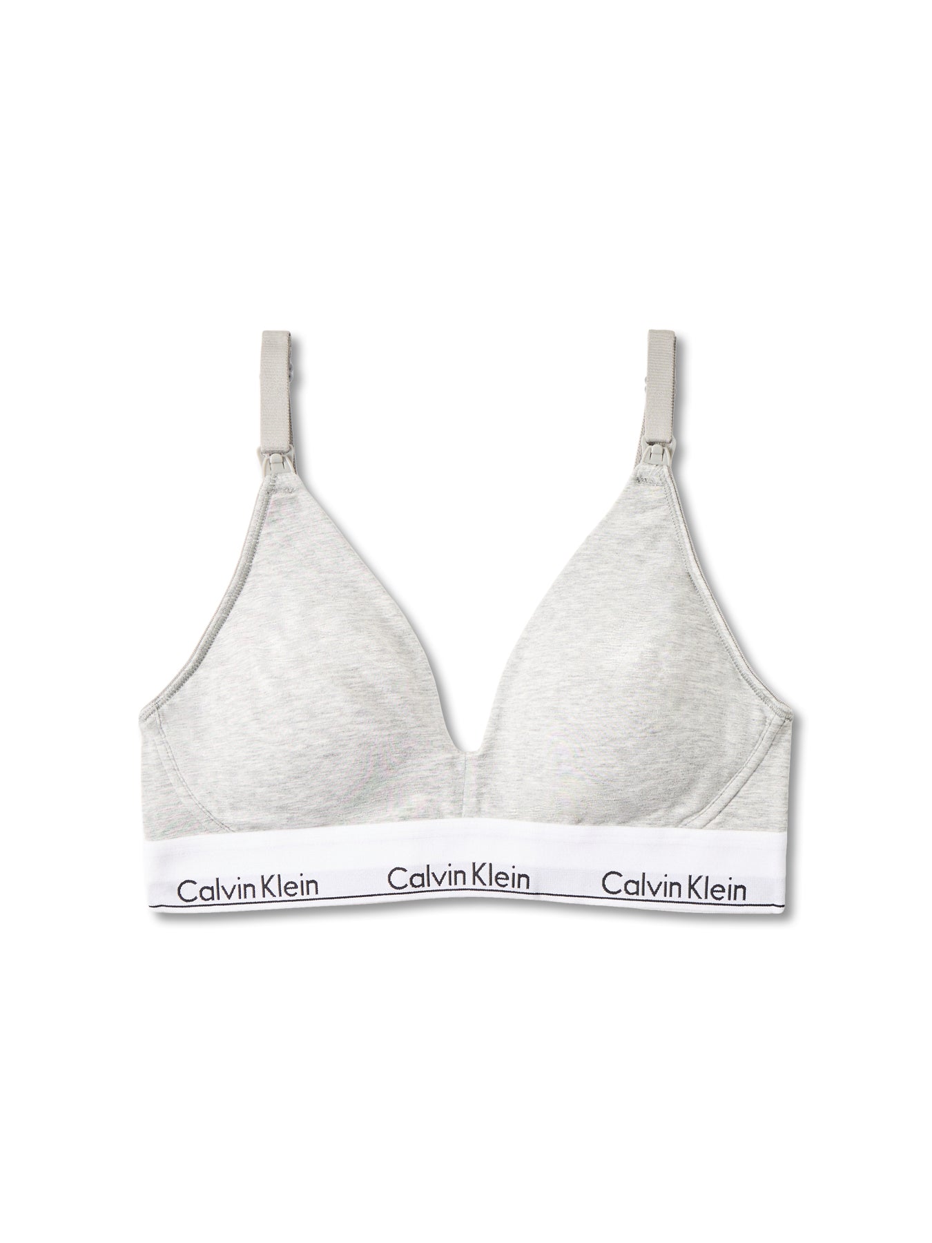 Icon Cotton Maternity Triangle Bra Grey