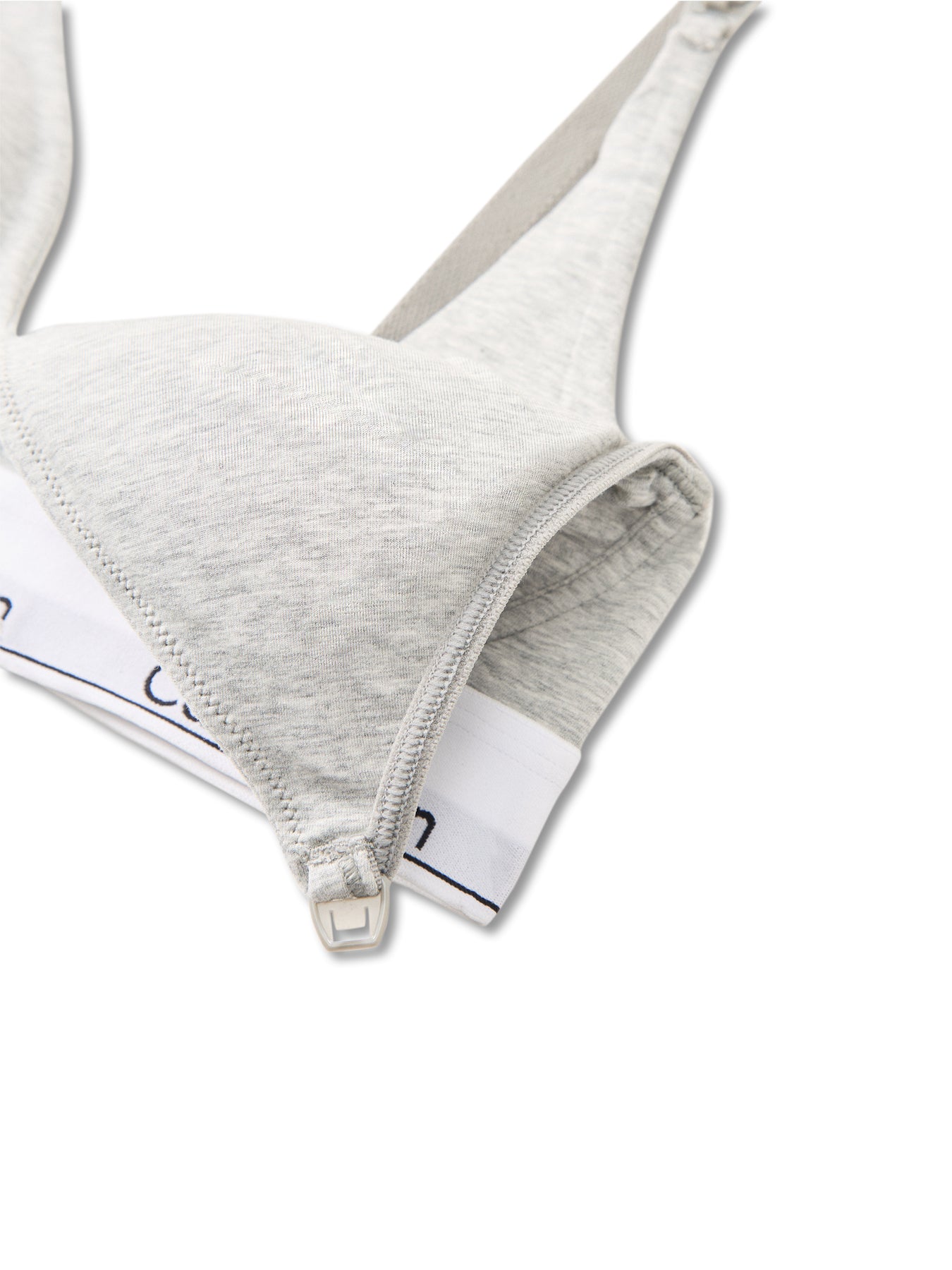 Icon Cotton Maternity Triangle Bra Grey