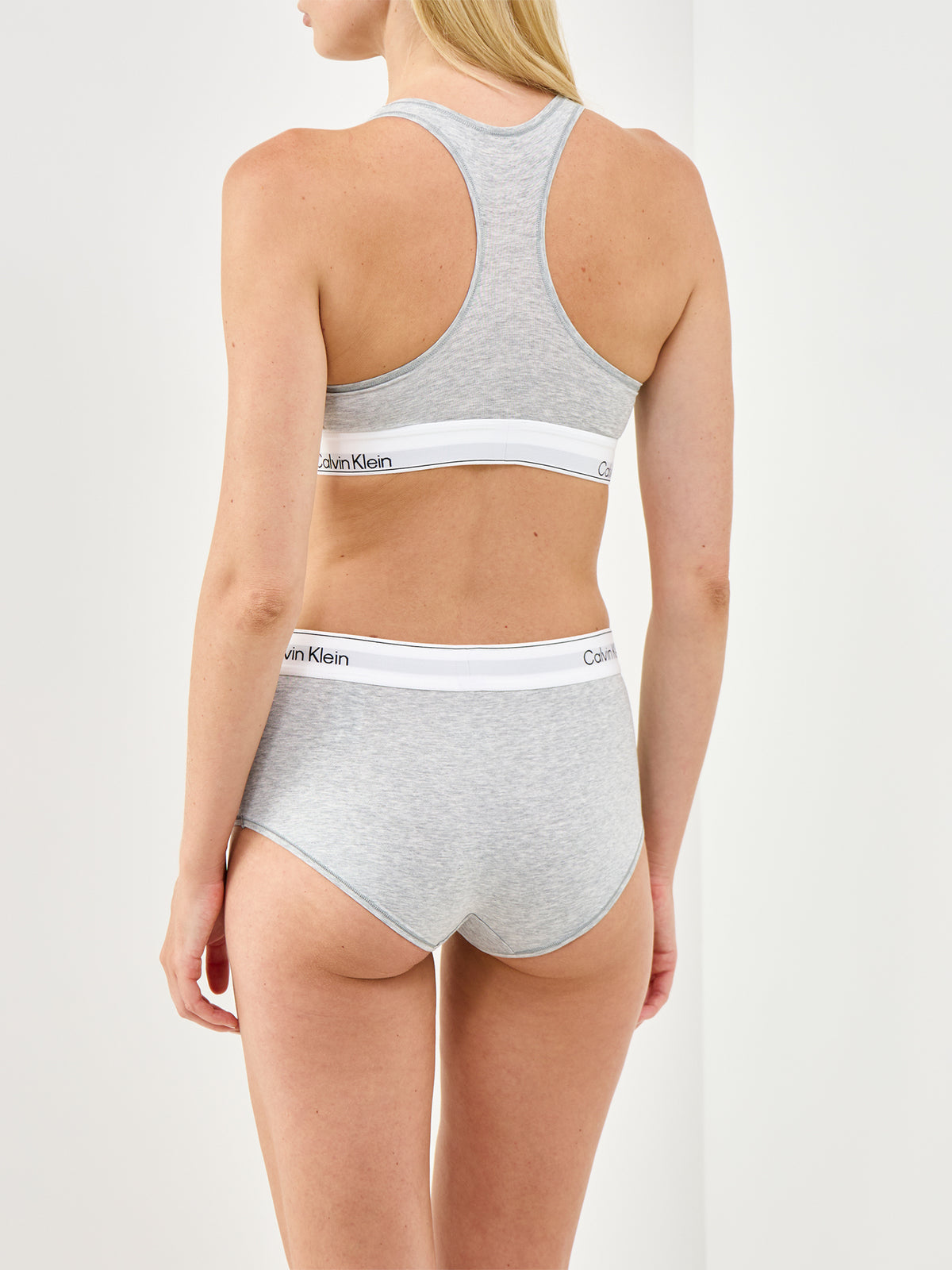Icon Cotton Boyshort Grey Heather