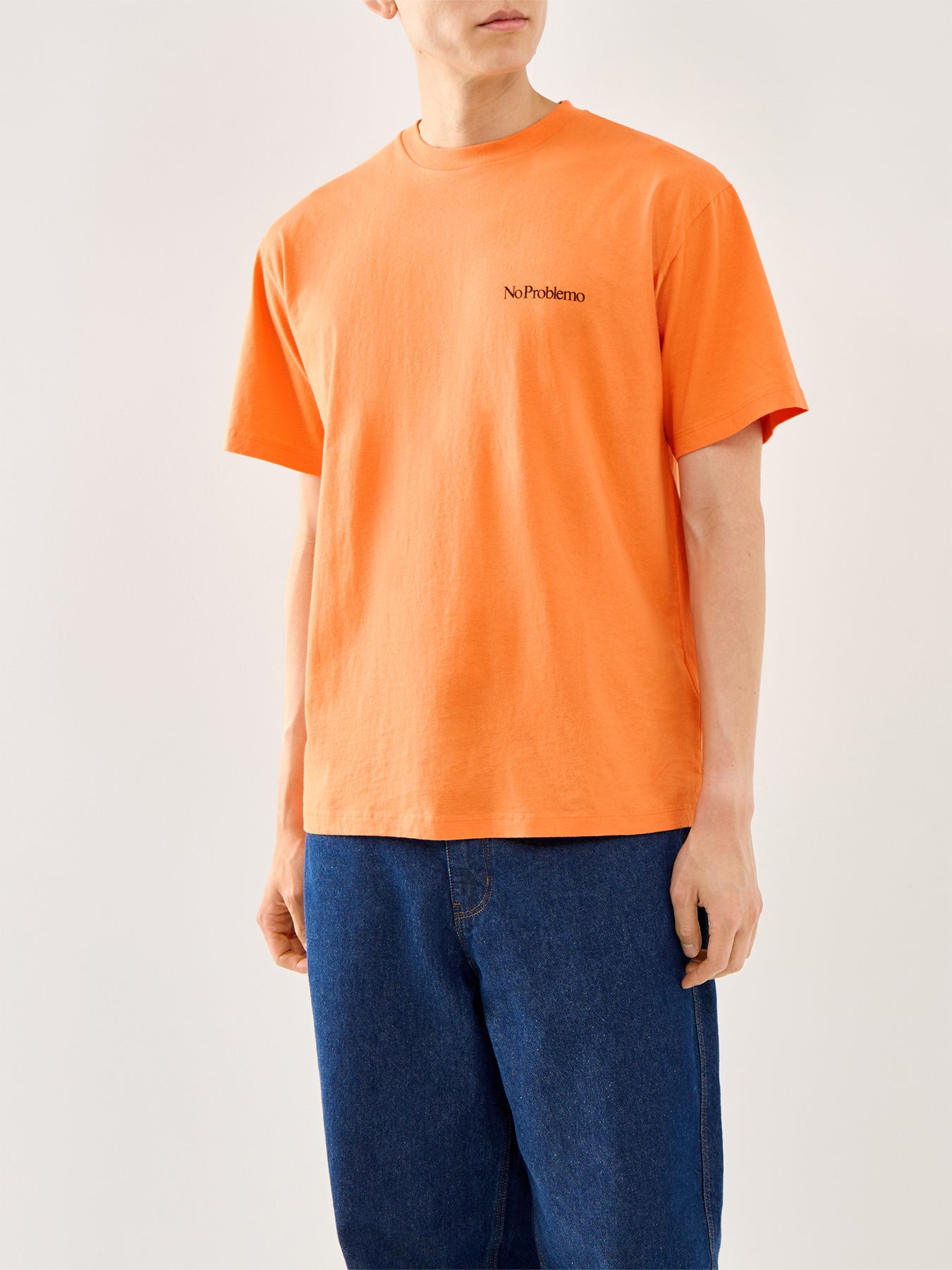Spaced Out Short Sleeves Tee Orange