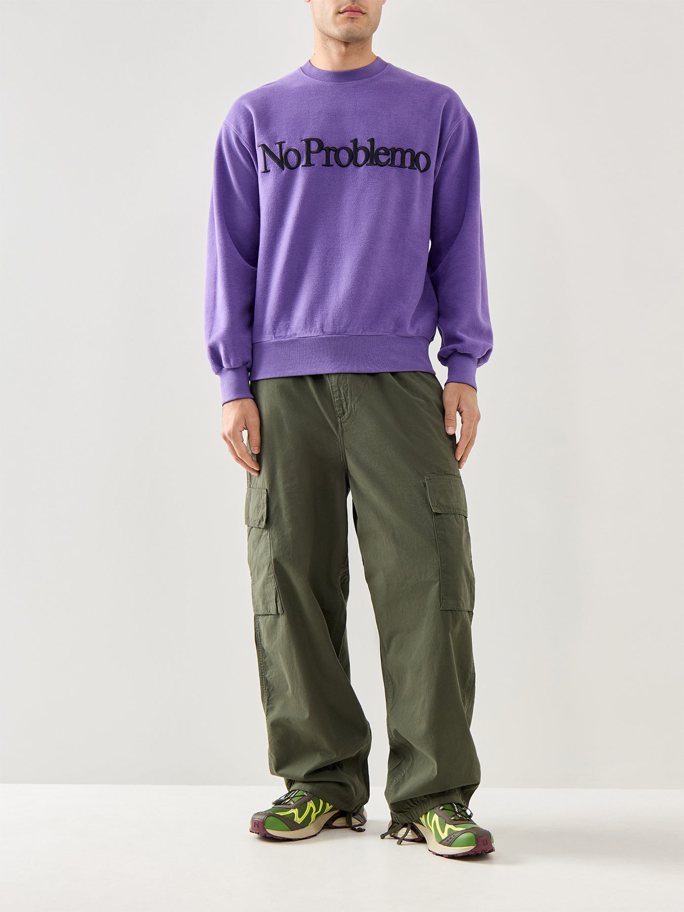 Reverse Fleece Sweat Lilac