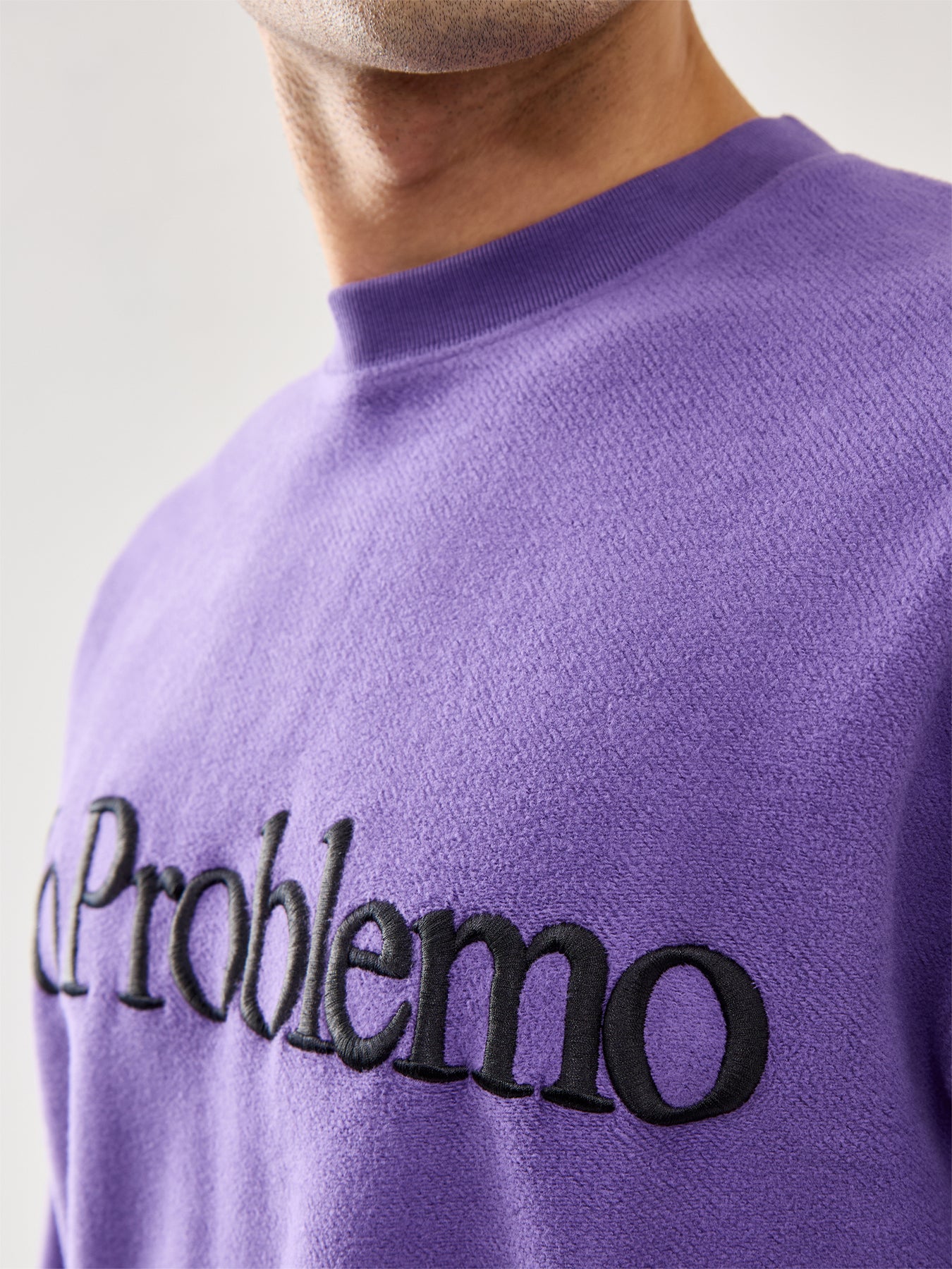 Reverse Fleece Sweat Lilac