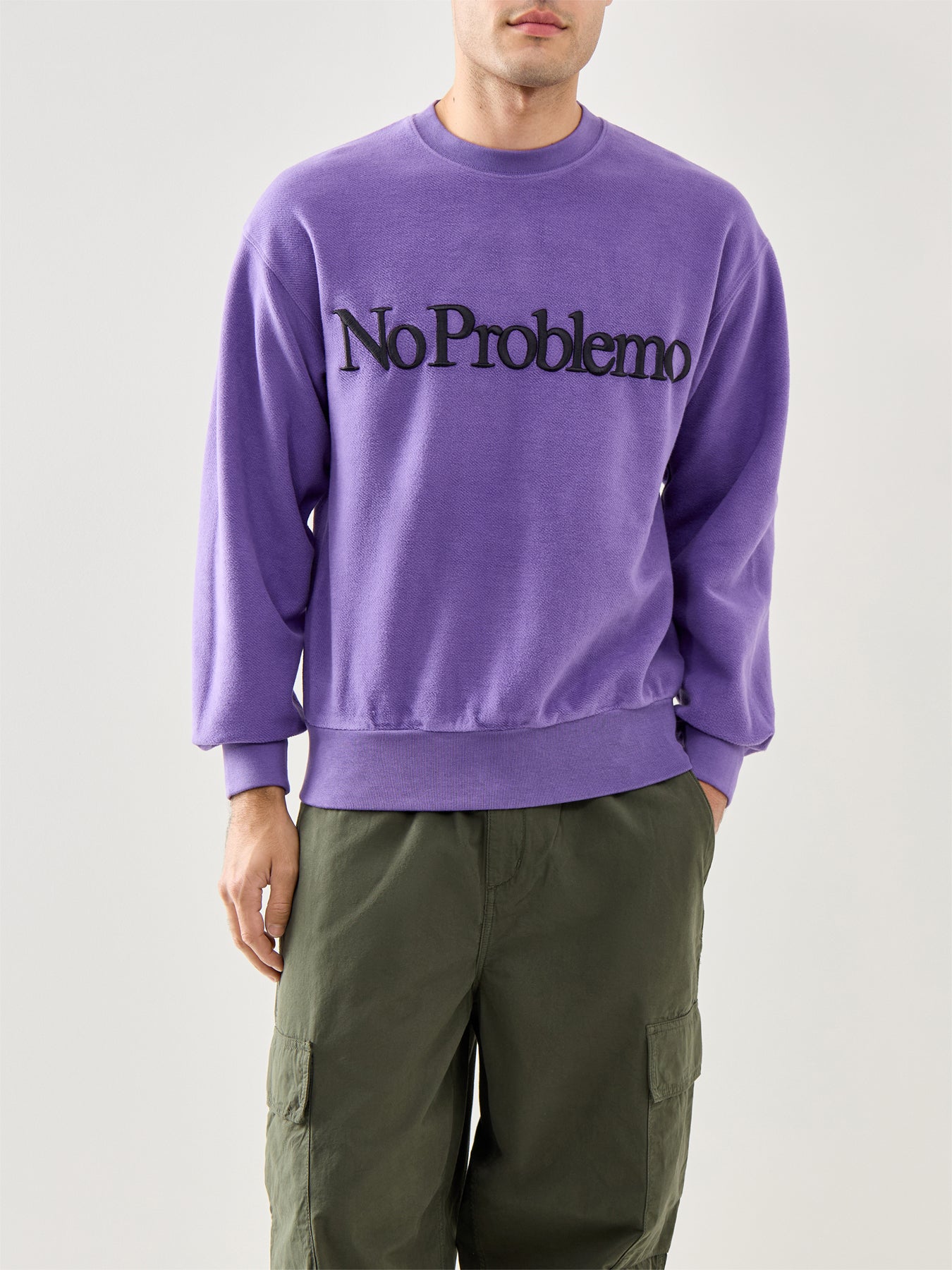 Reverse Fleece Sweat Lilac