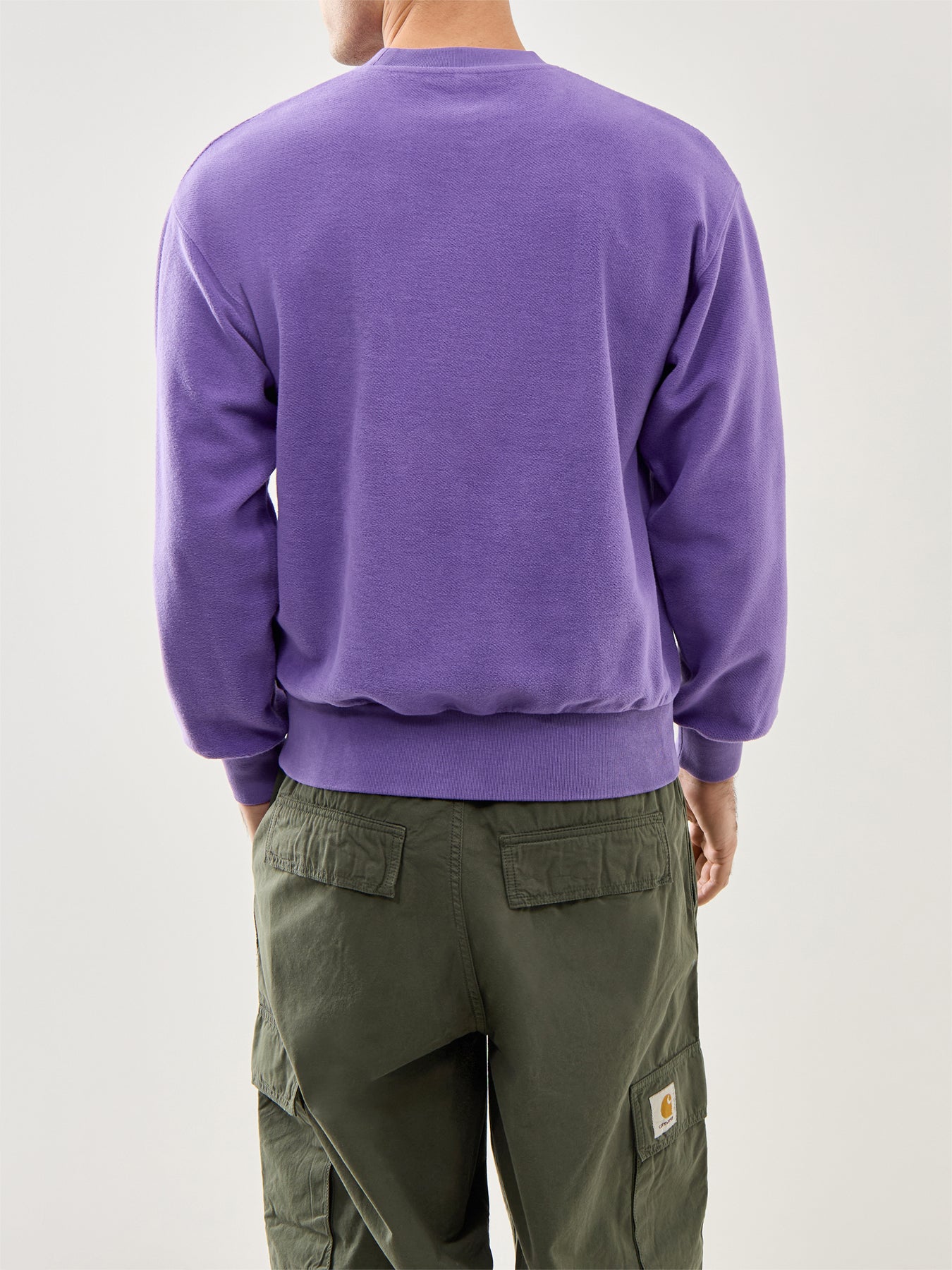 Reverse Fleece Sweat Lilac