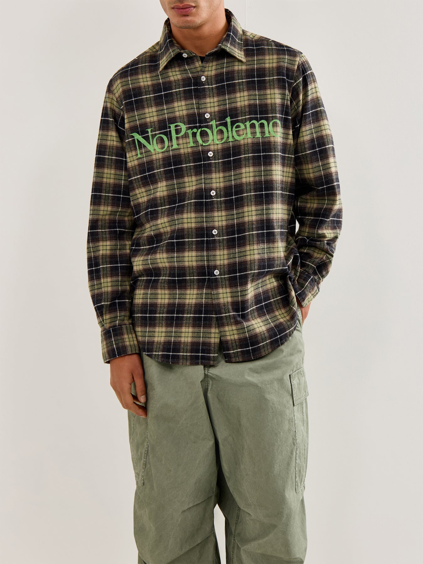 Plaid Shirt Green