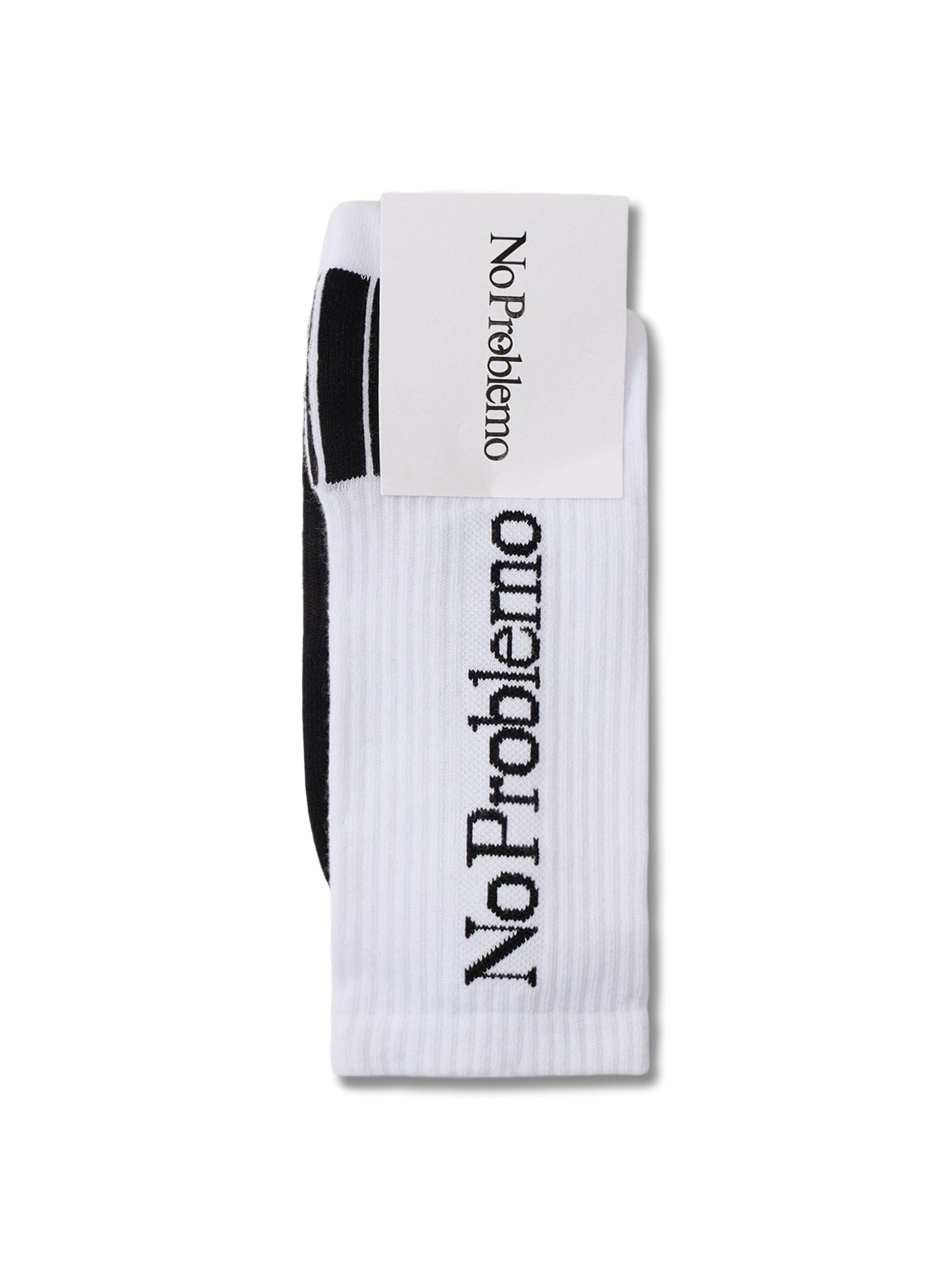 No Problemo Sock White