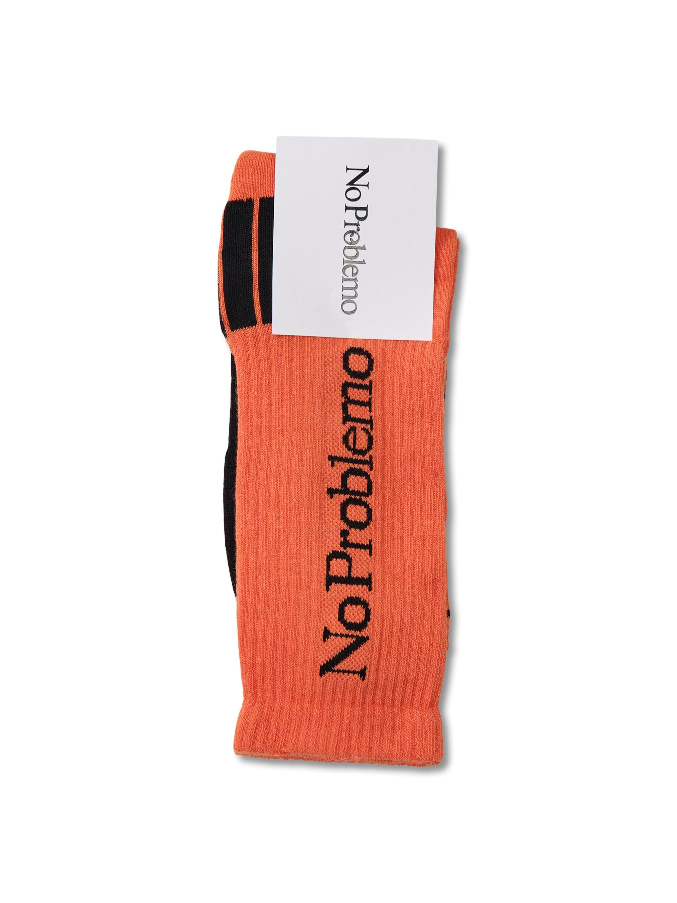 No Problemo Glitch Knit Cotton Sock Orange