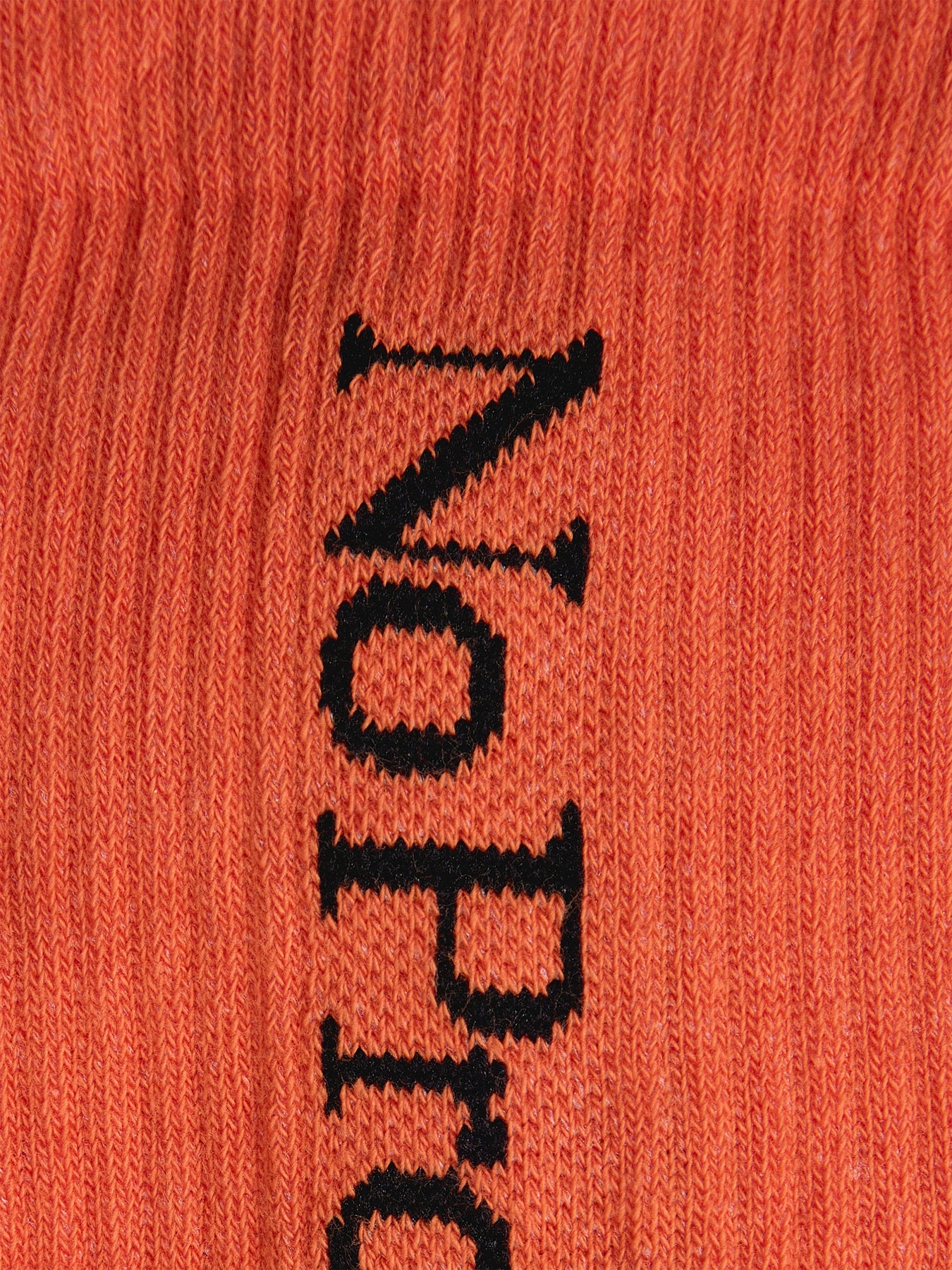 No Problemo Glitch Knit Cotton Sock Orange