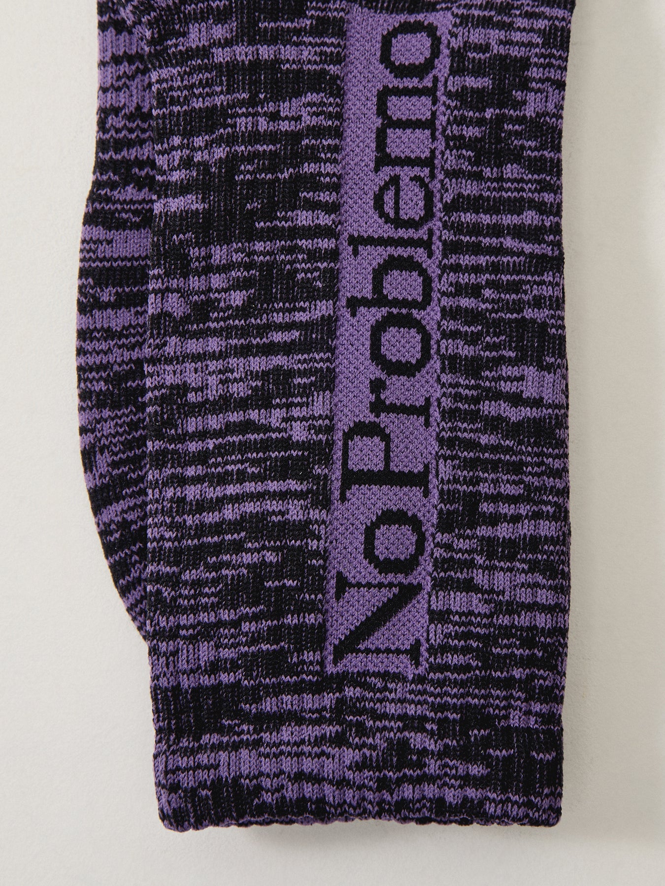 No Problemo Glitch Sock Purple