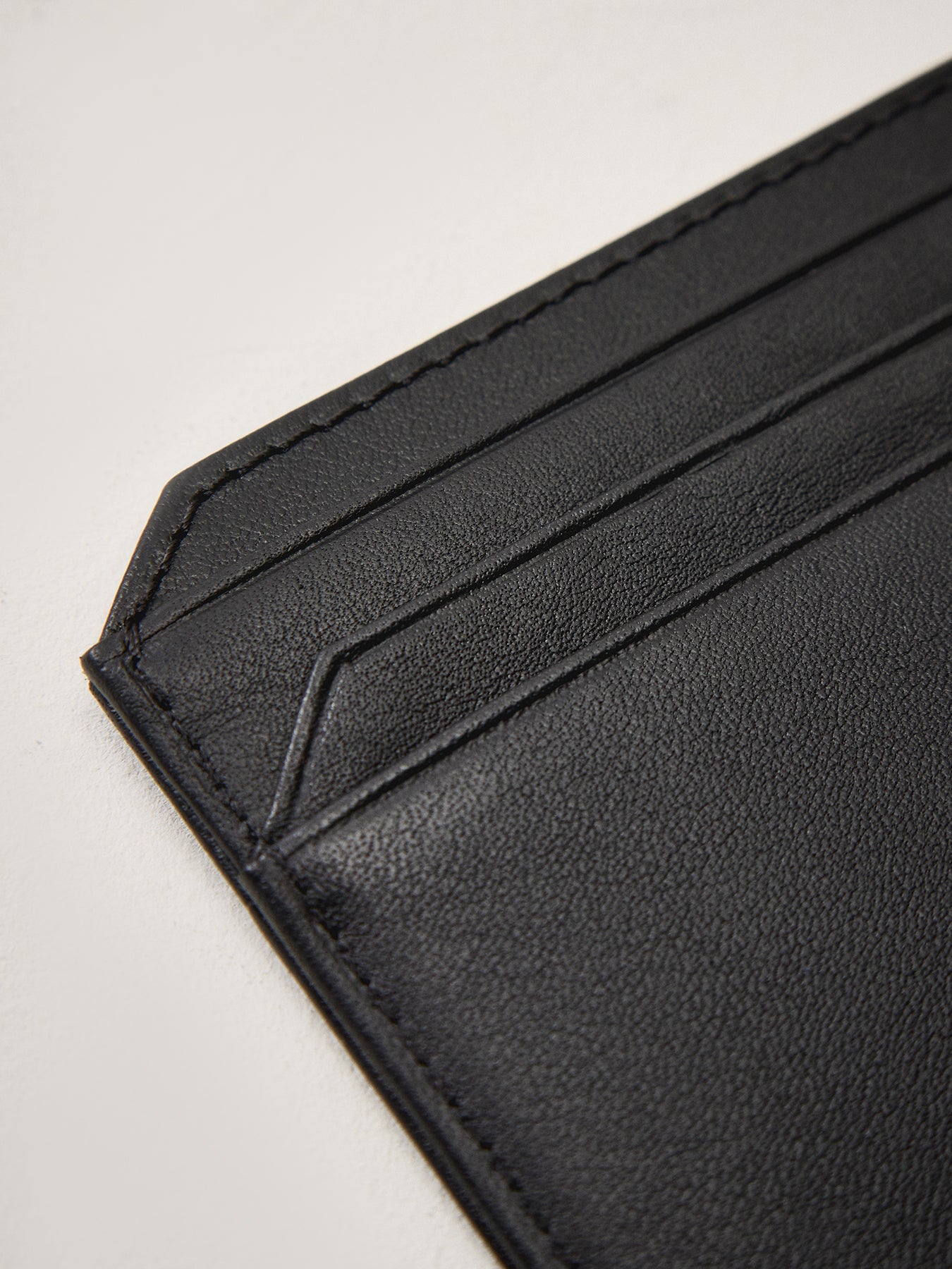 Leather Card Case Black