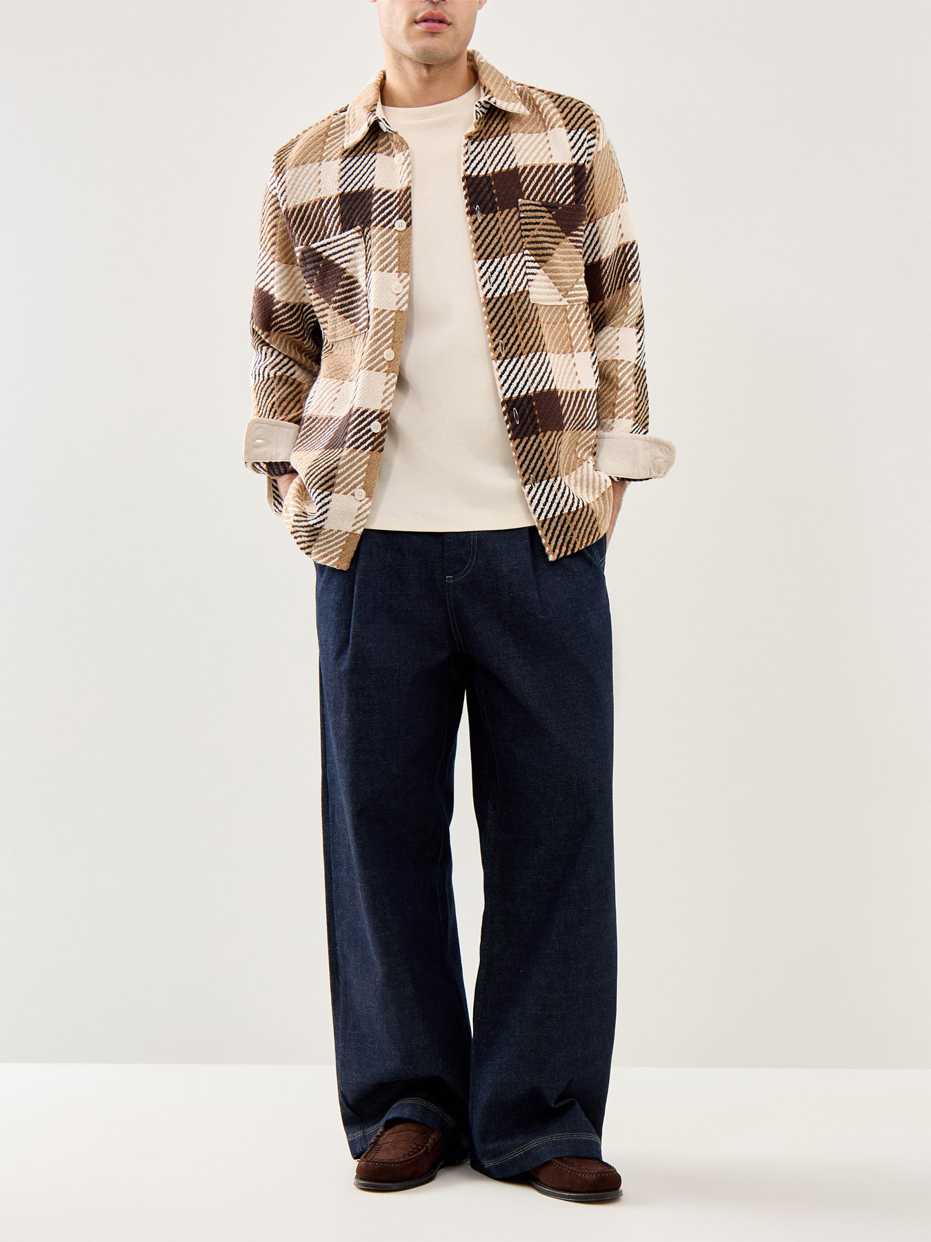 Whiting Overshirt Natural / Brown