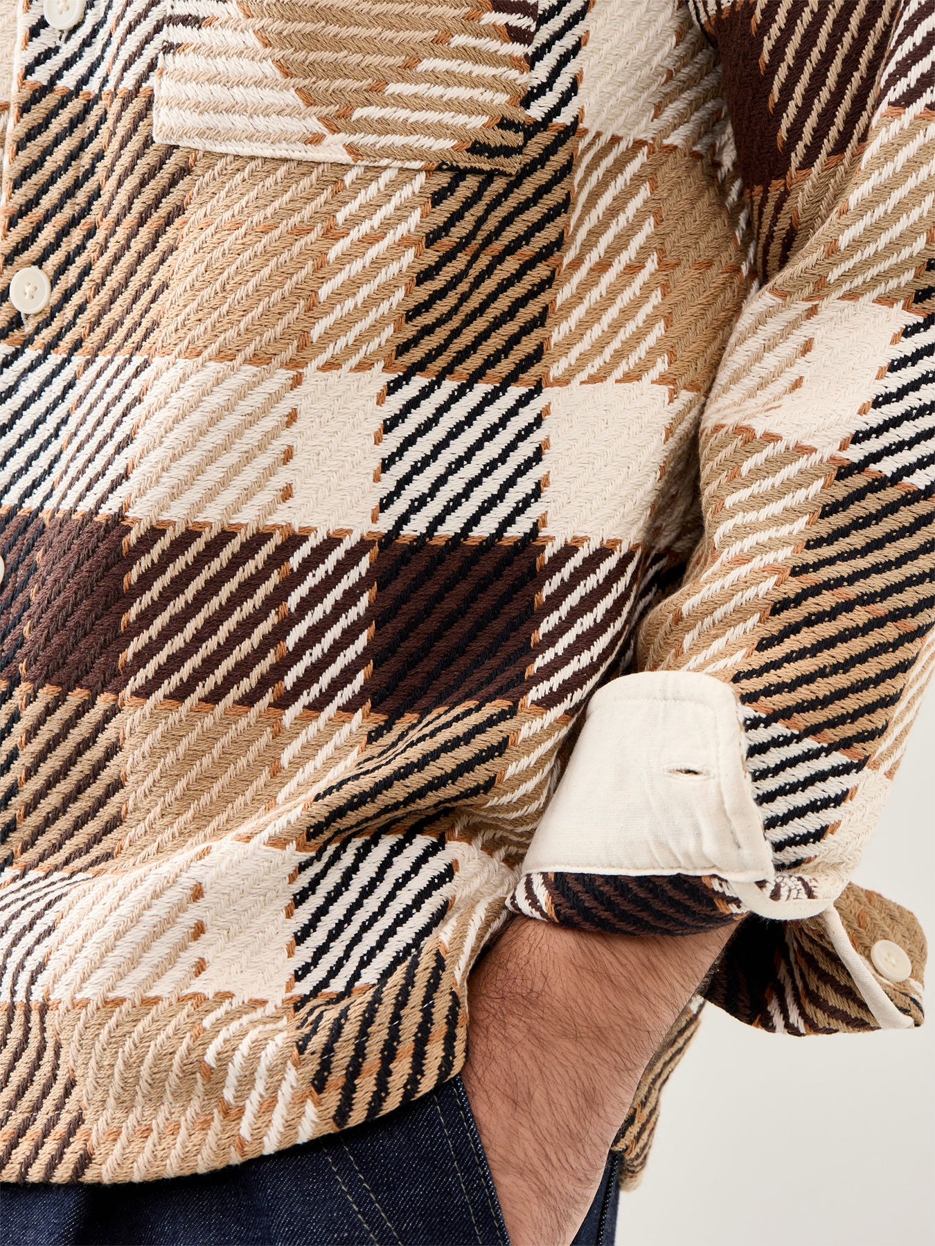 Whiting Overshirt Natural / Brown