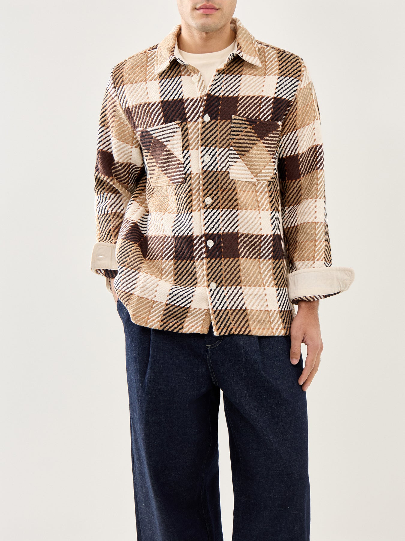 Whiting Overshirt Natural / Brown