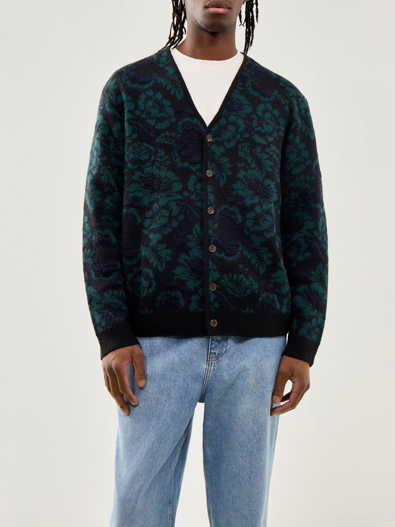 Alban Cardigan Black Green