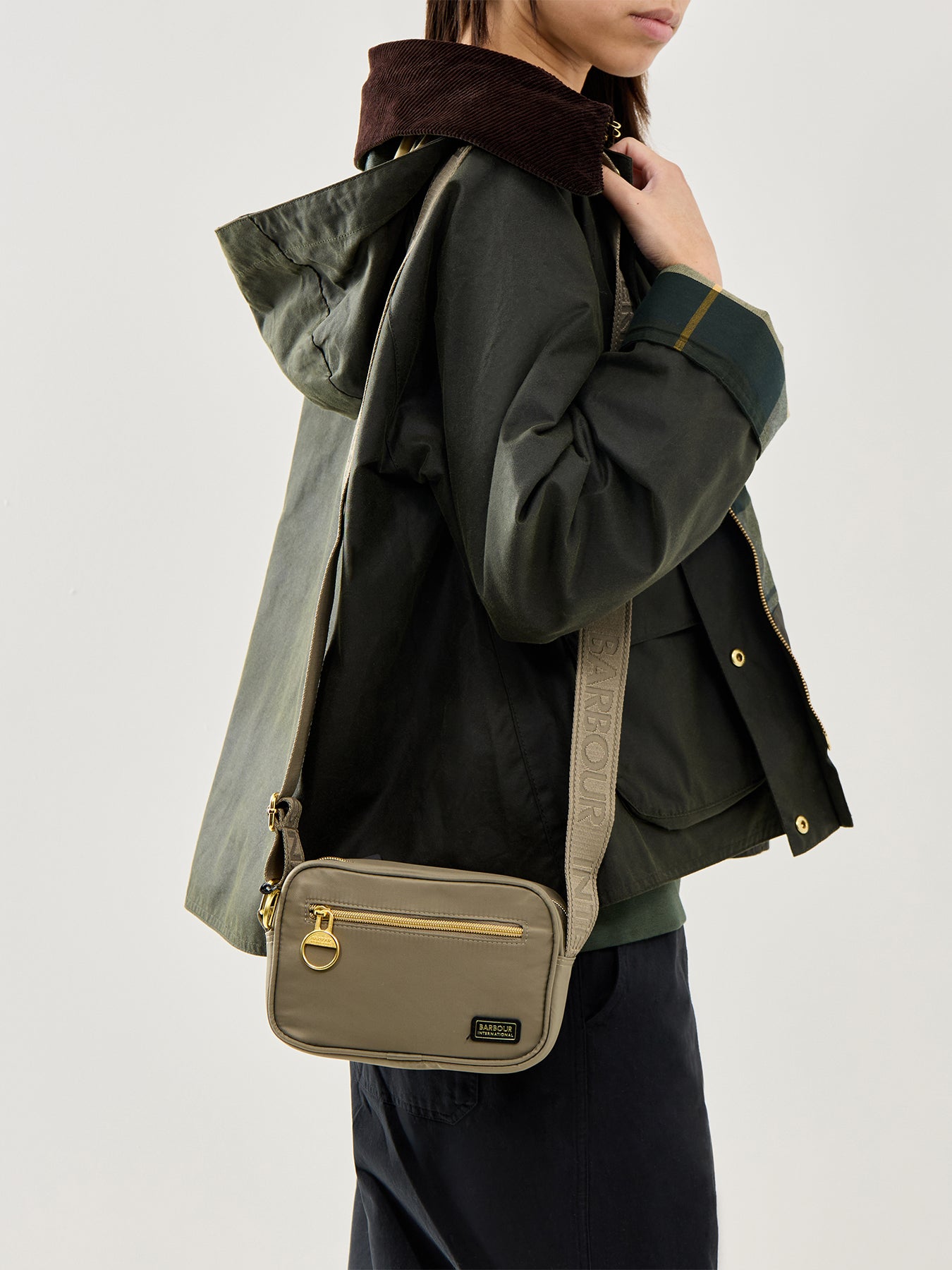 B.intl Qualify Micro Crossbody Bag Khaki