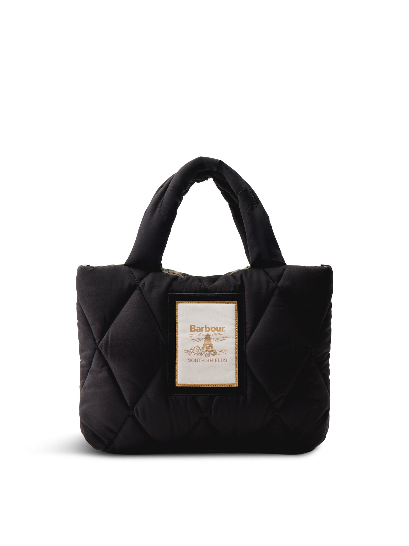 Barbour Mariah Mini Quilted Tote Bag Black