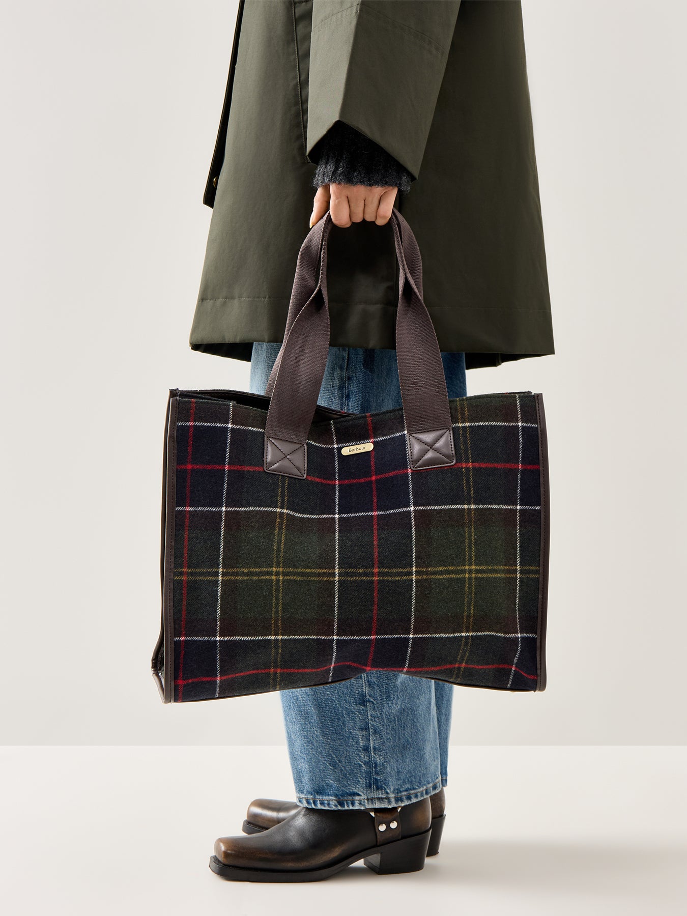 Turnberry Tartan Canvas Tote Bag Multi