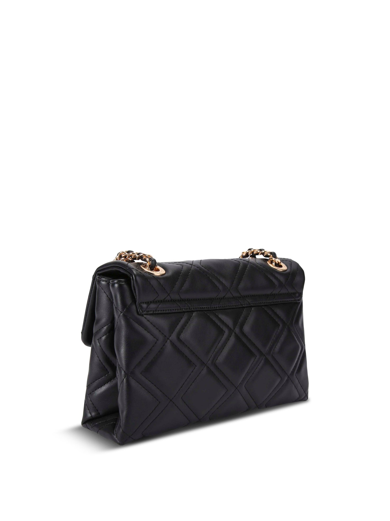 Rosa Large Chain Shoulder Bag Black